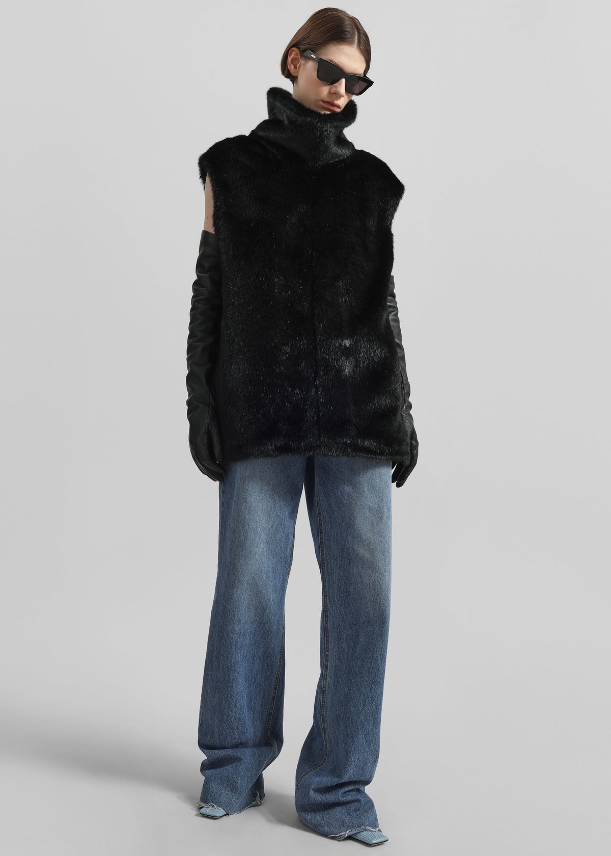 Blaire Funnel Neck Top - Black β view 4 of 6