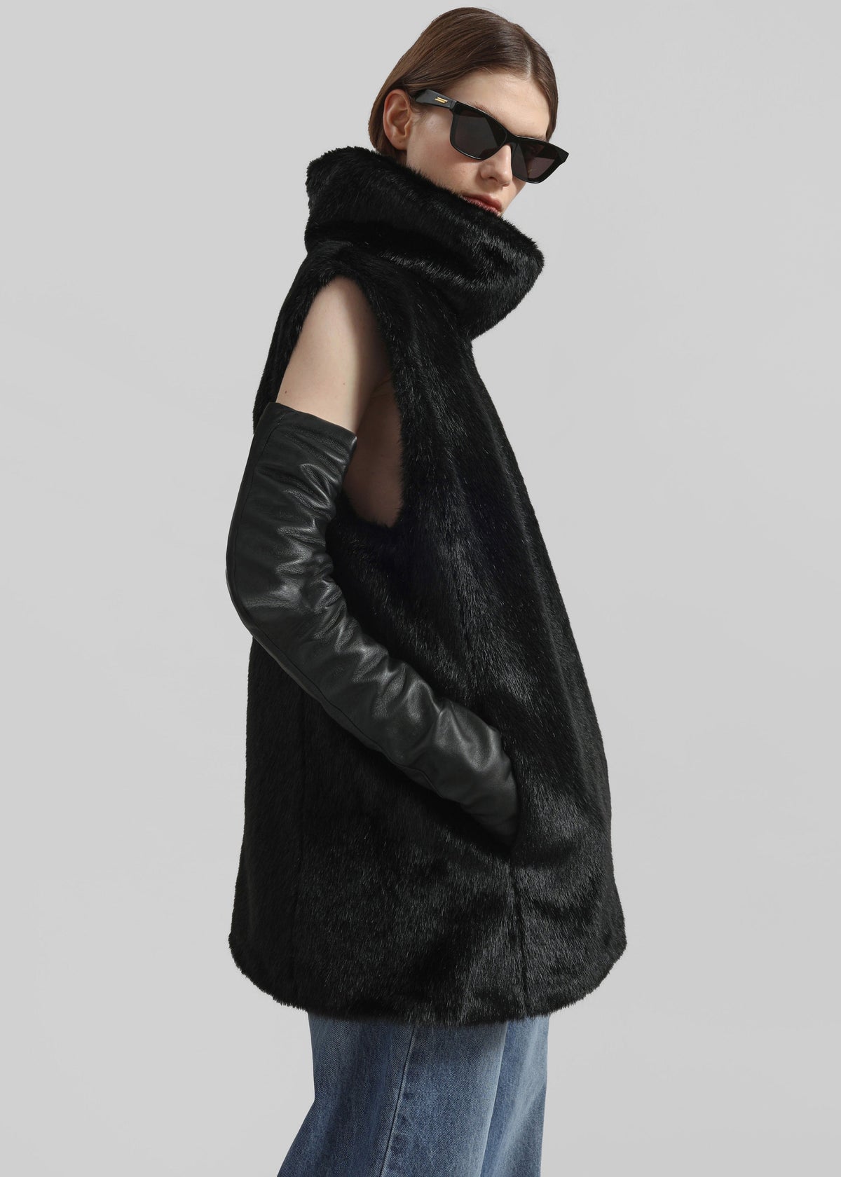 Blaire Funnel Neck Top - Black β view 5 of 6