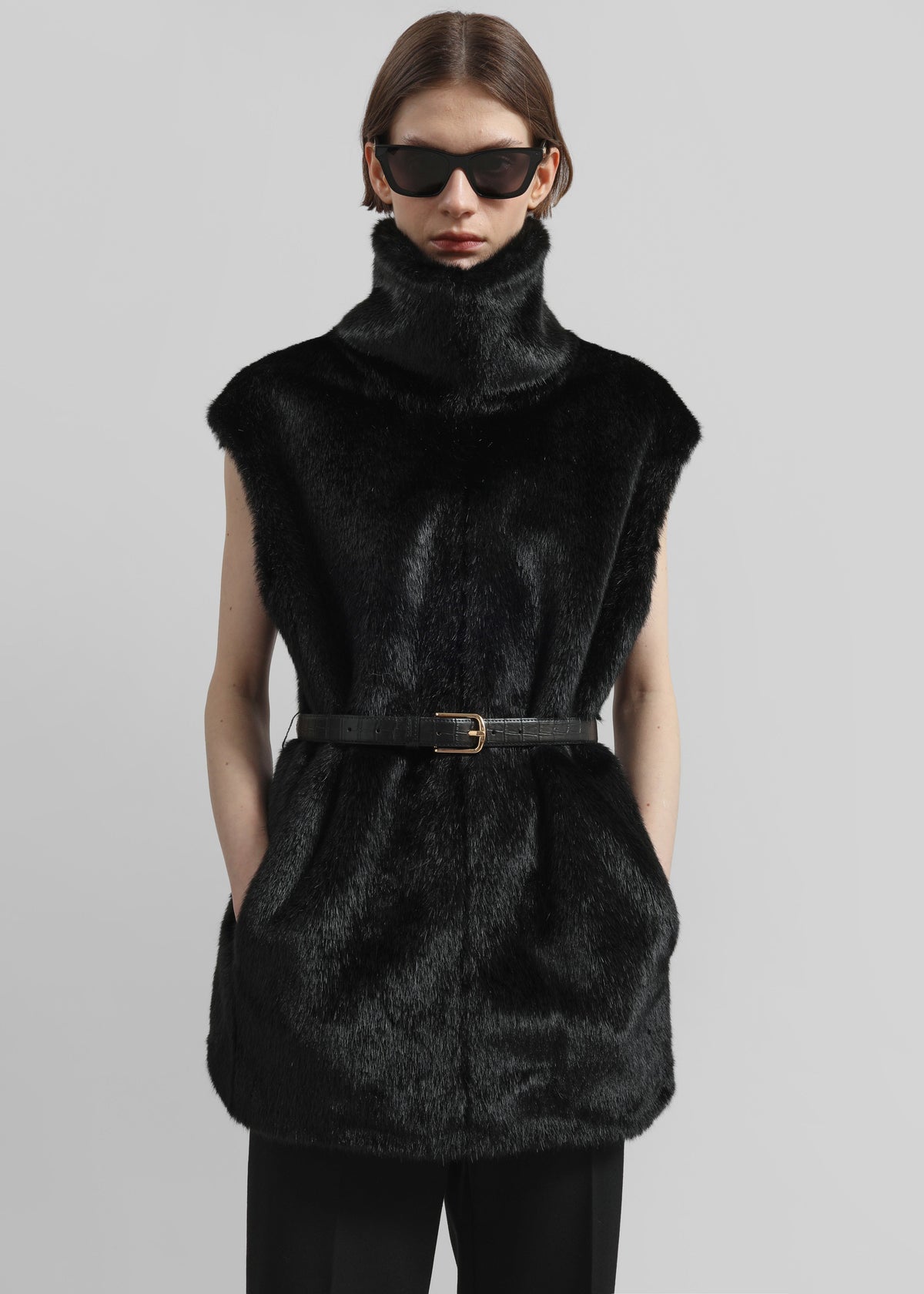 Blaire Funnel Neck Top - Black β view 3 of 6