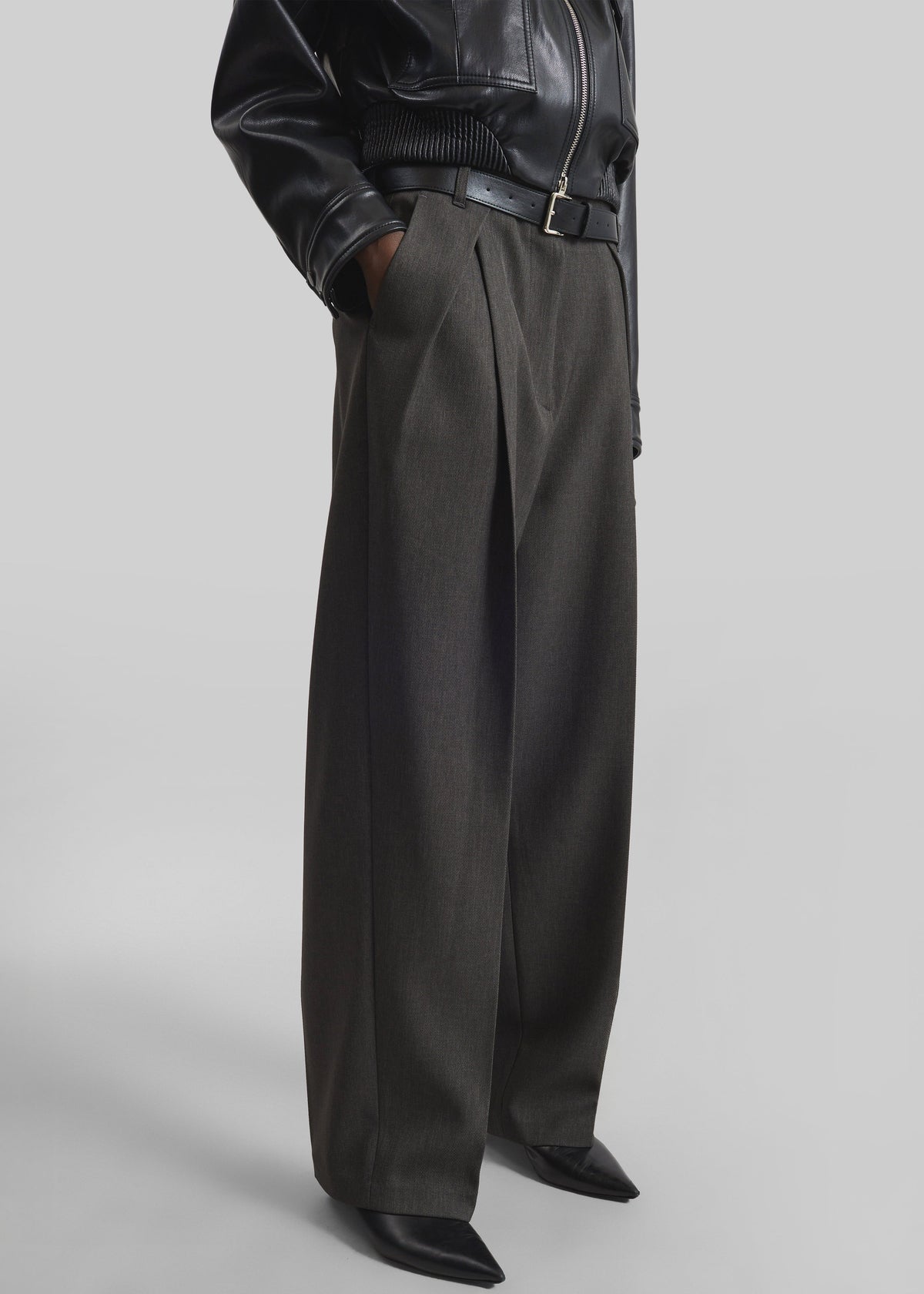 Blerick Belted Trousers - Dark Grey β view 5 of 8