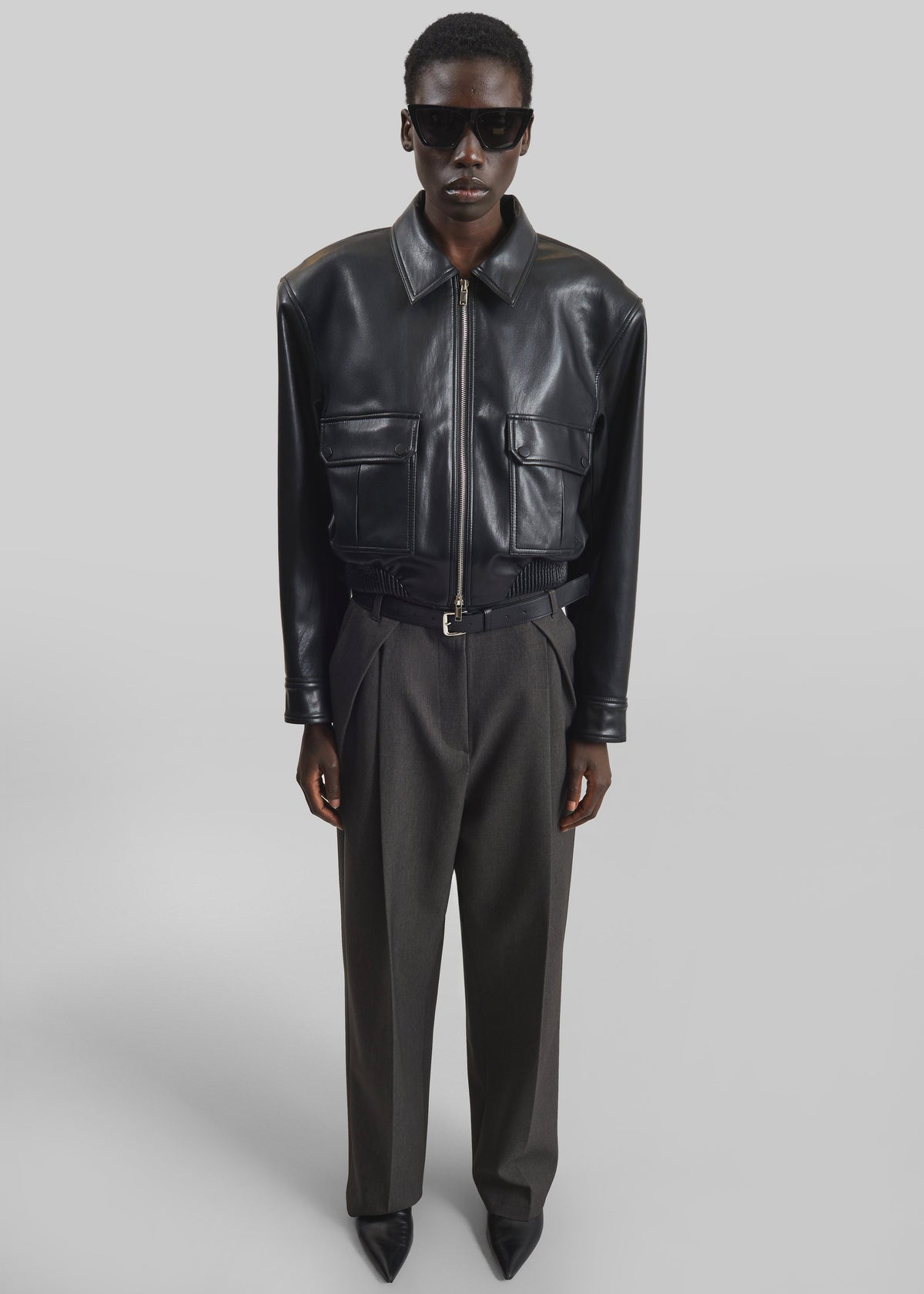 Blerick Belted Trousers - Dark Grey β view 3 of 8