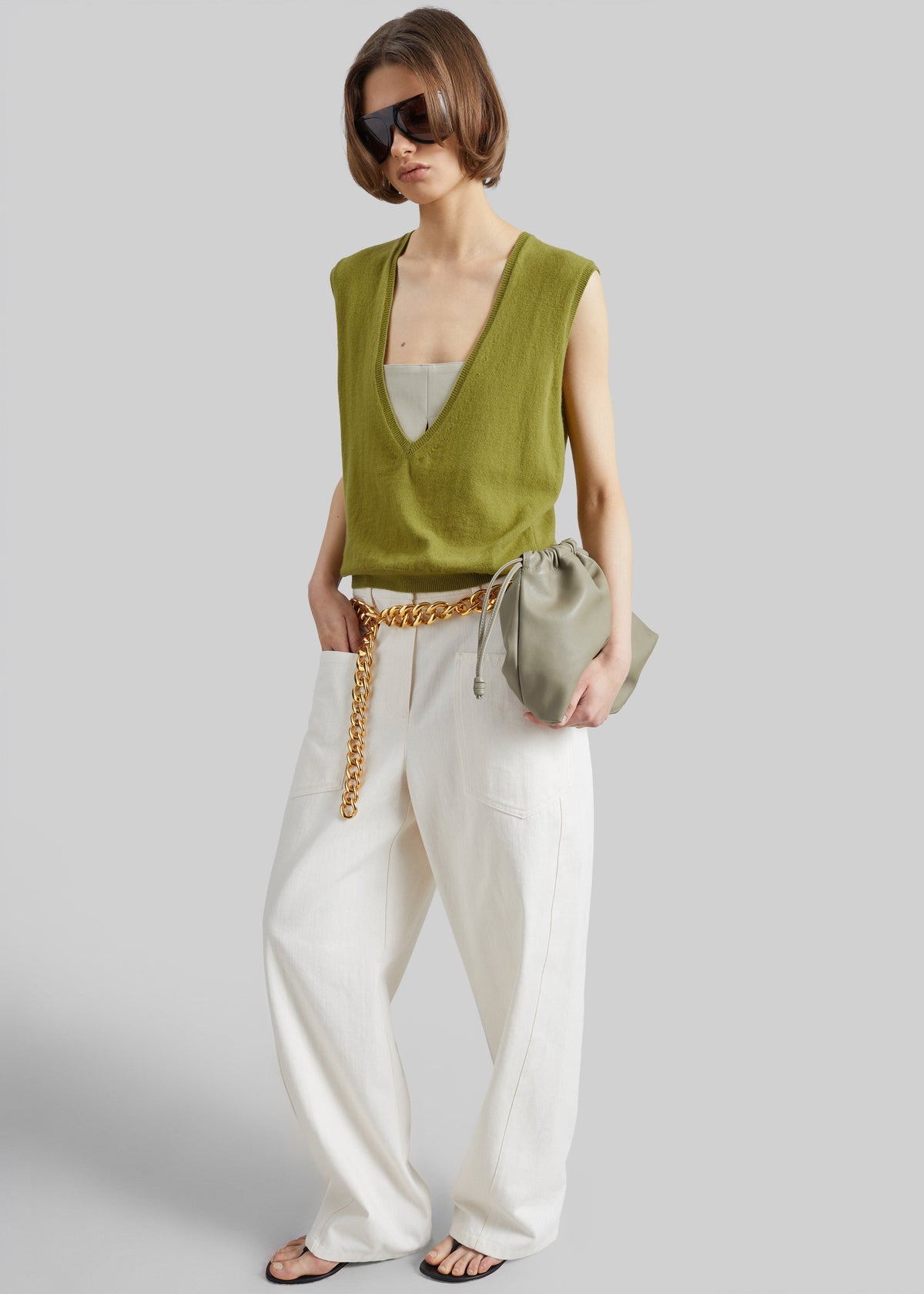Bliss Barrel Leg Jeans - Ivory β view 6 of 8