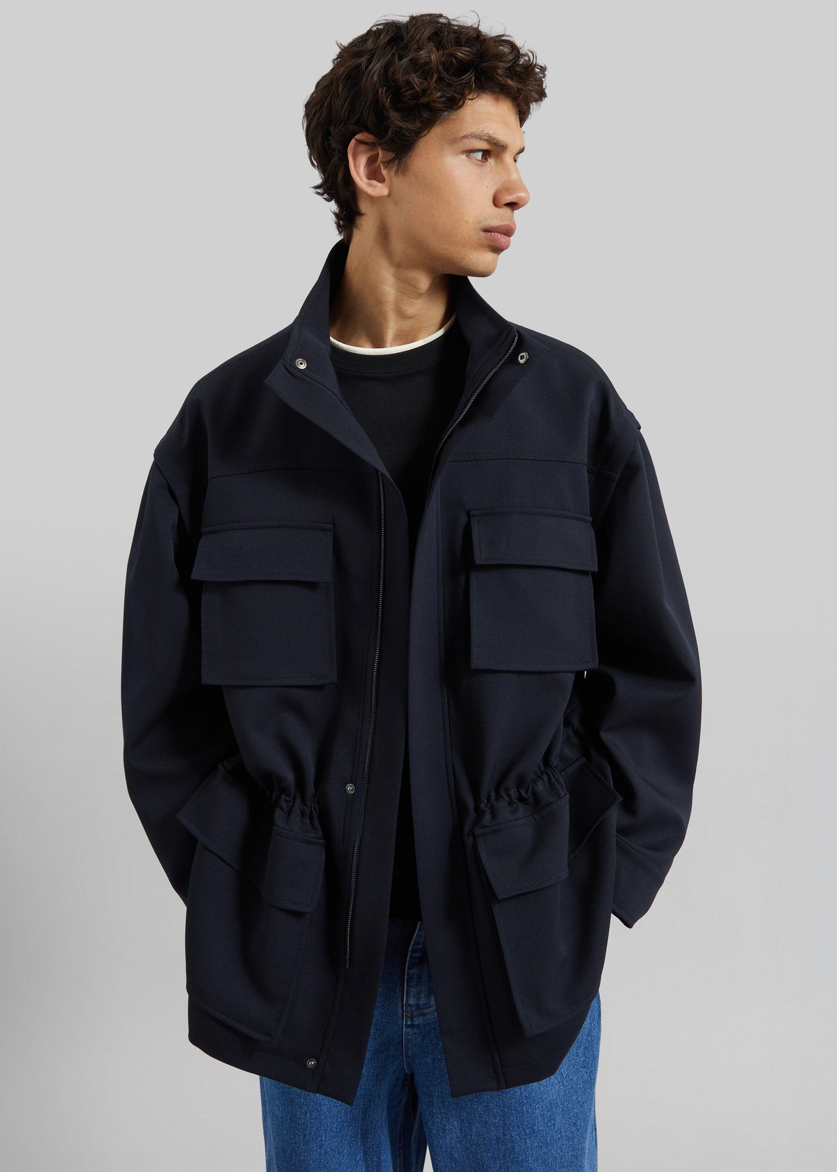 Brannon Cargo Jacket - Navy β view 3 of 10