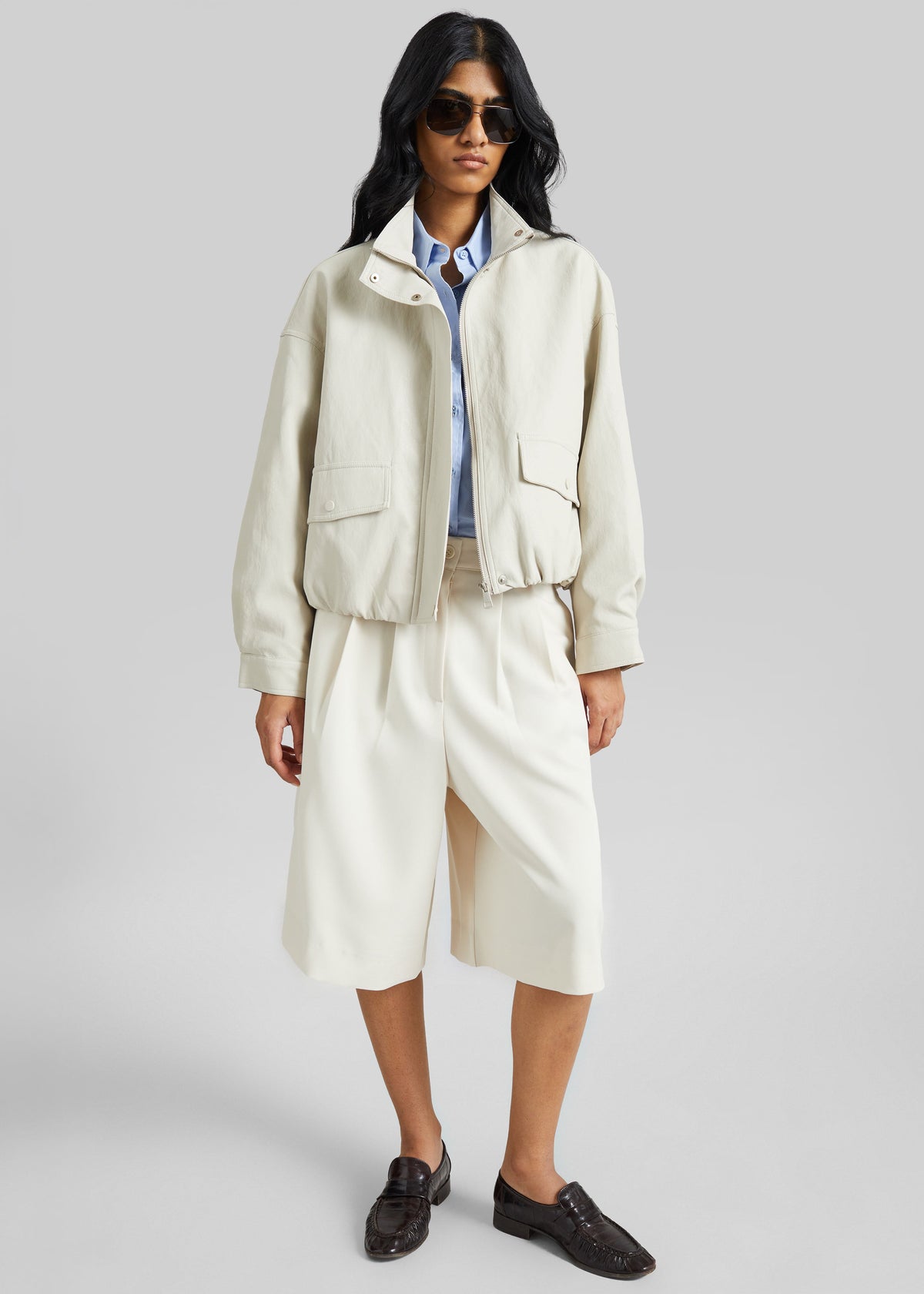Brasov Bubble Hem Jacket - Light Beige β view 2 of 8