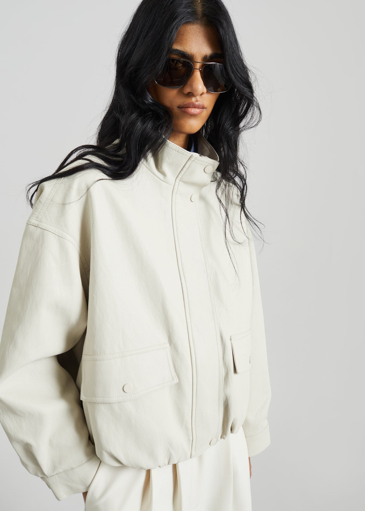 Brasov Bubble Hem Jacket - Light Beige β view 3 of 8
