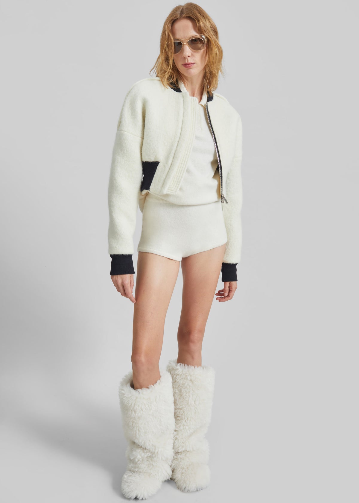 Bresica Knit Hot Pants - Ivory β view 4 of 11