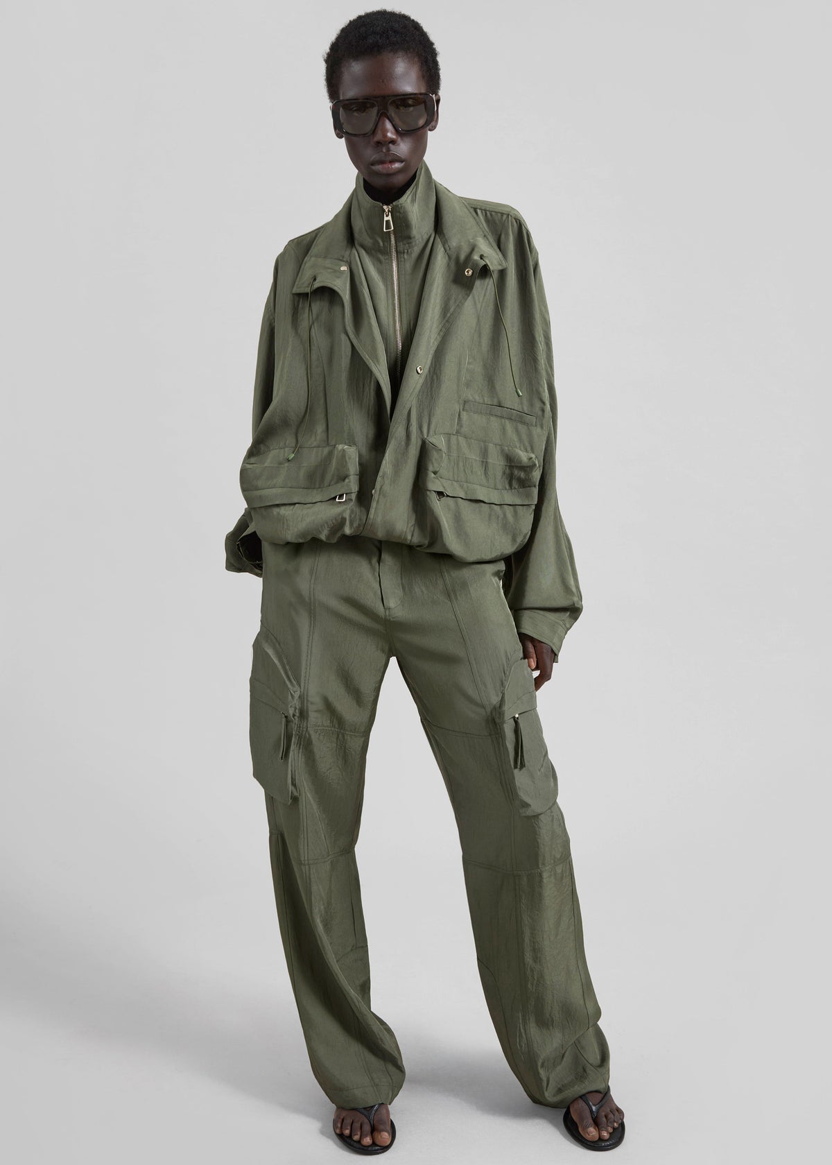 Breya Fluid Jacket - Moss Green β view 7 of 10