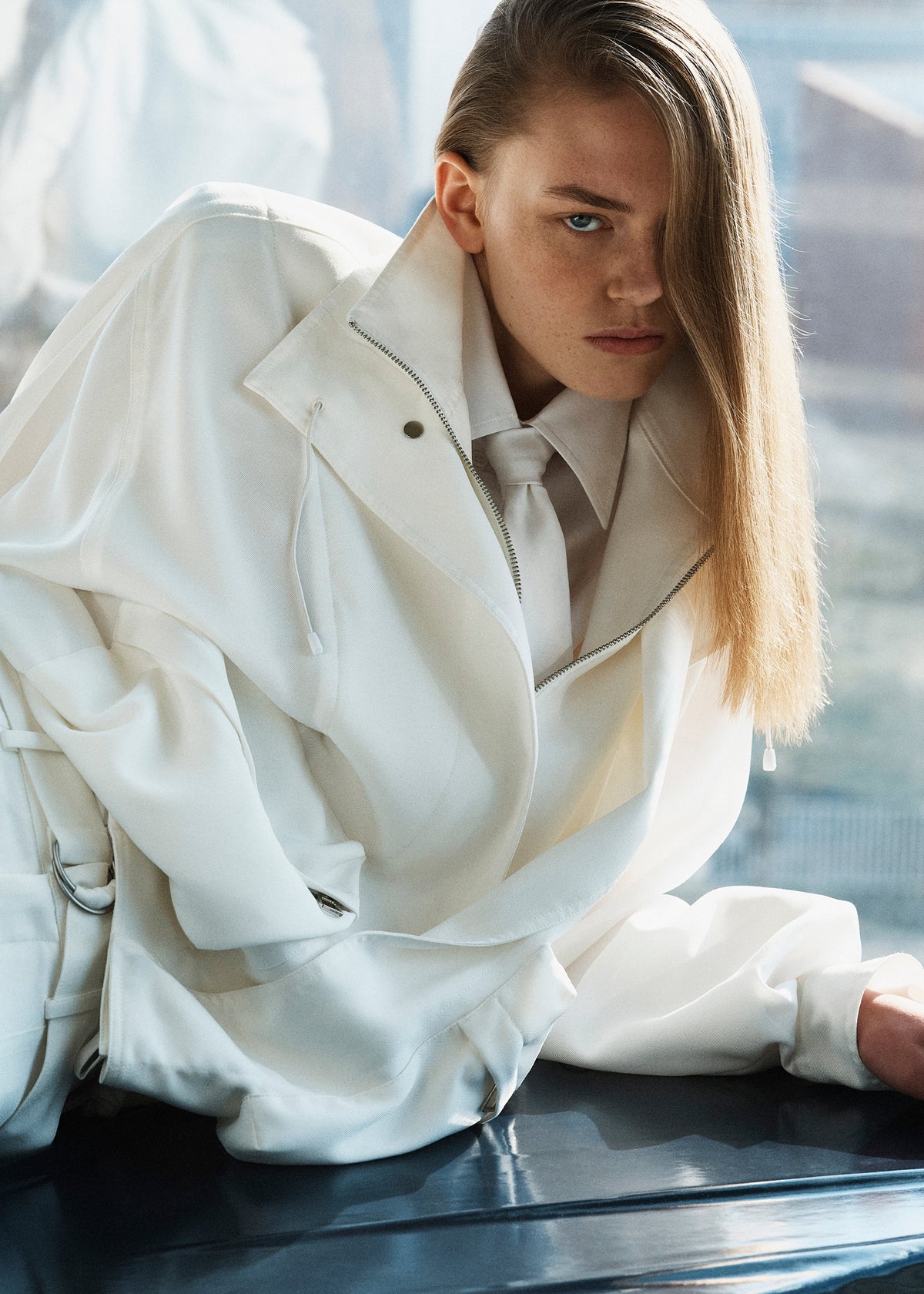 Breya Fluid Jacket - White β view 3 of 9