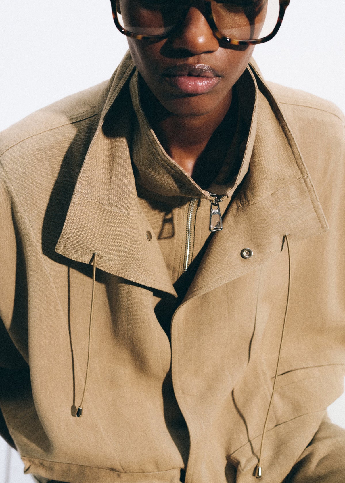 Breya Linen Fluid Jacket - Camel β view 4 of 9