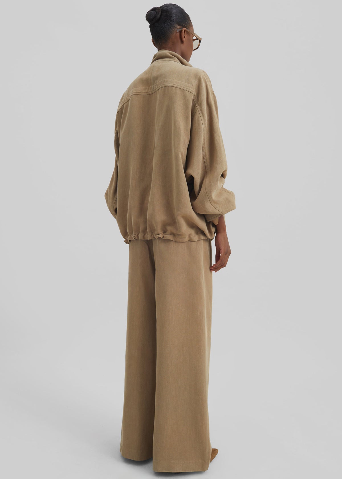 Breya Linen Fluid Jacket - Camel β view 8 of 9