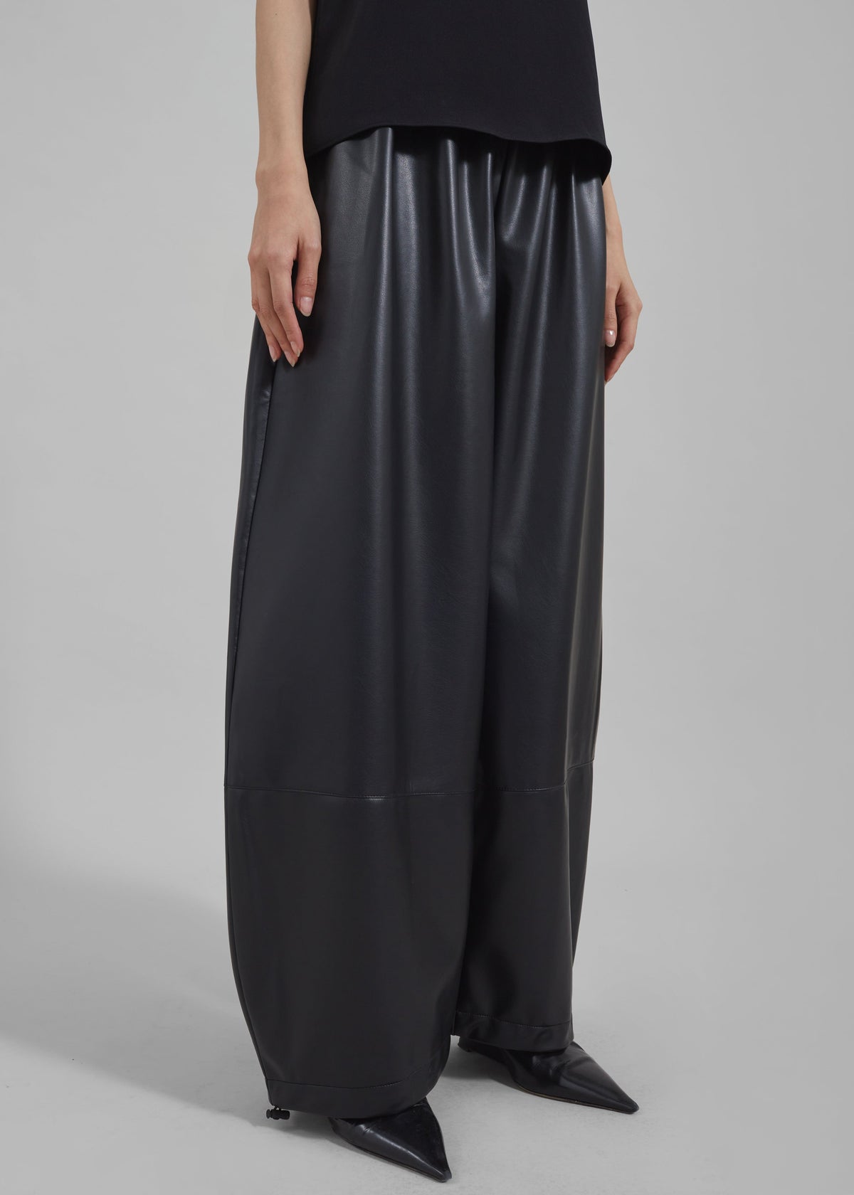 Briar Faux Leather Balloon Pants - Black β view 10 of 13