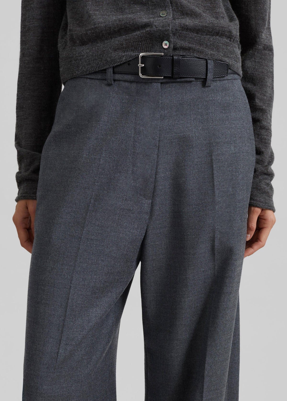 Brickell Flannel Trousers - Grey Melange β view 5 of 8
