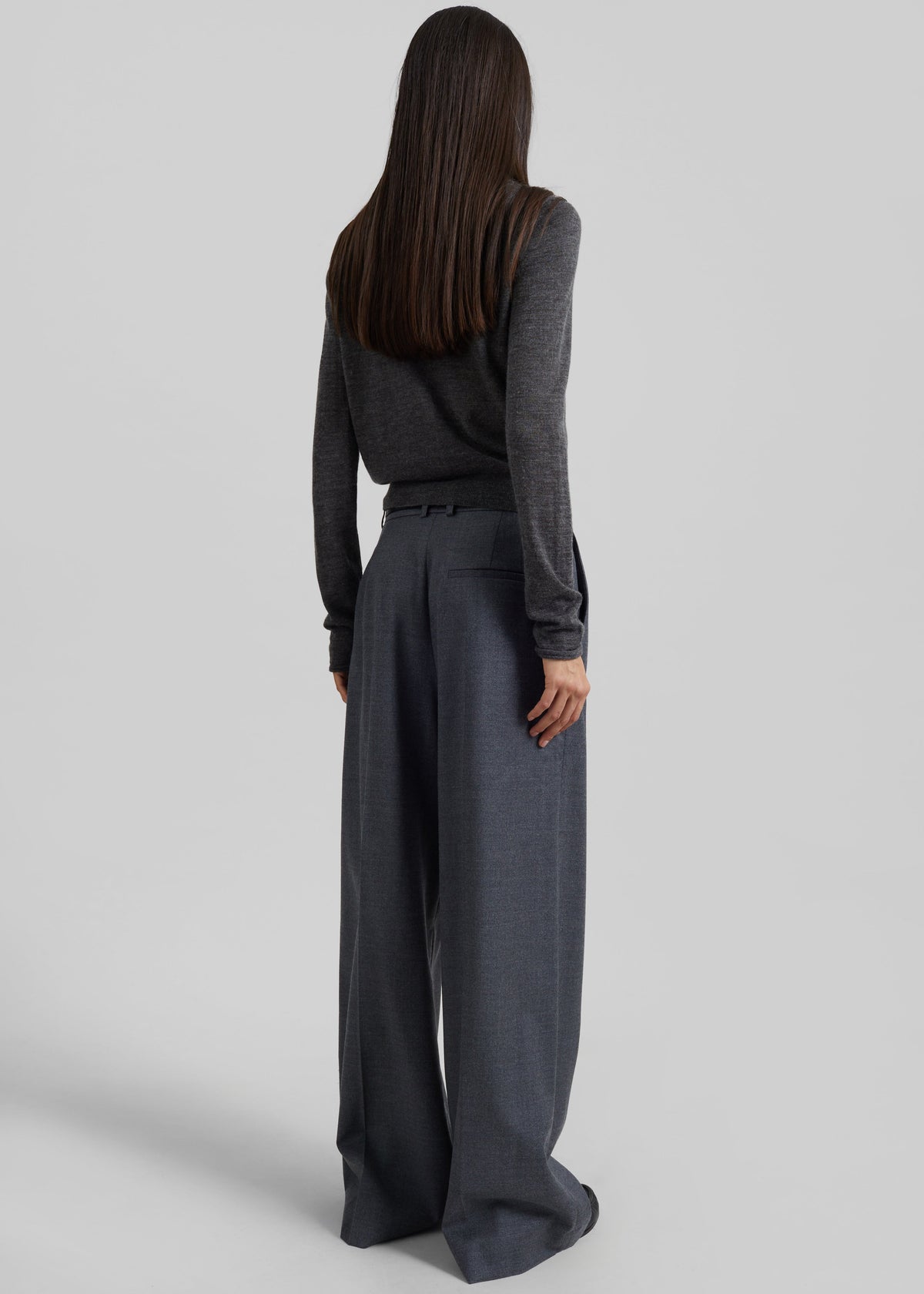 Brickell Flannel Trousers - Grey Melange β view 7 of 8