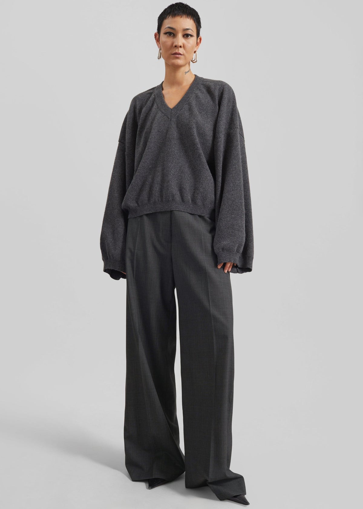 Brickell Plaid Trousers - Dark Grey β view 6 of 10