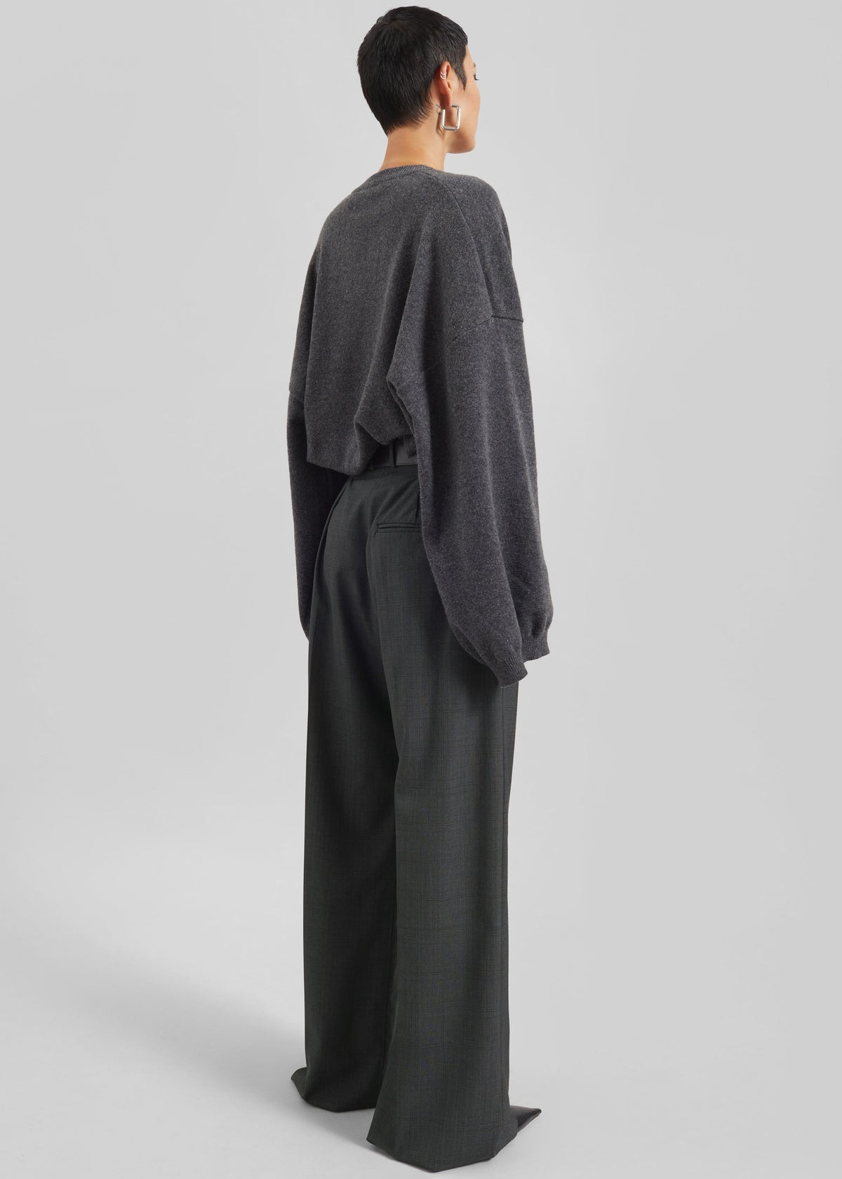 Brickell Plaid Trousers - Dark Grey β view 9 of 10