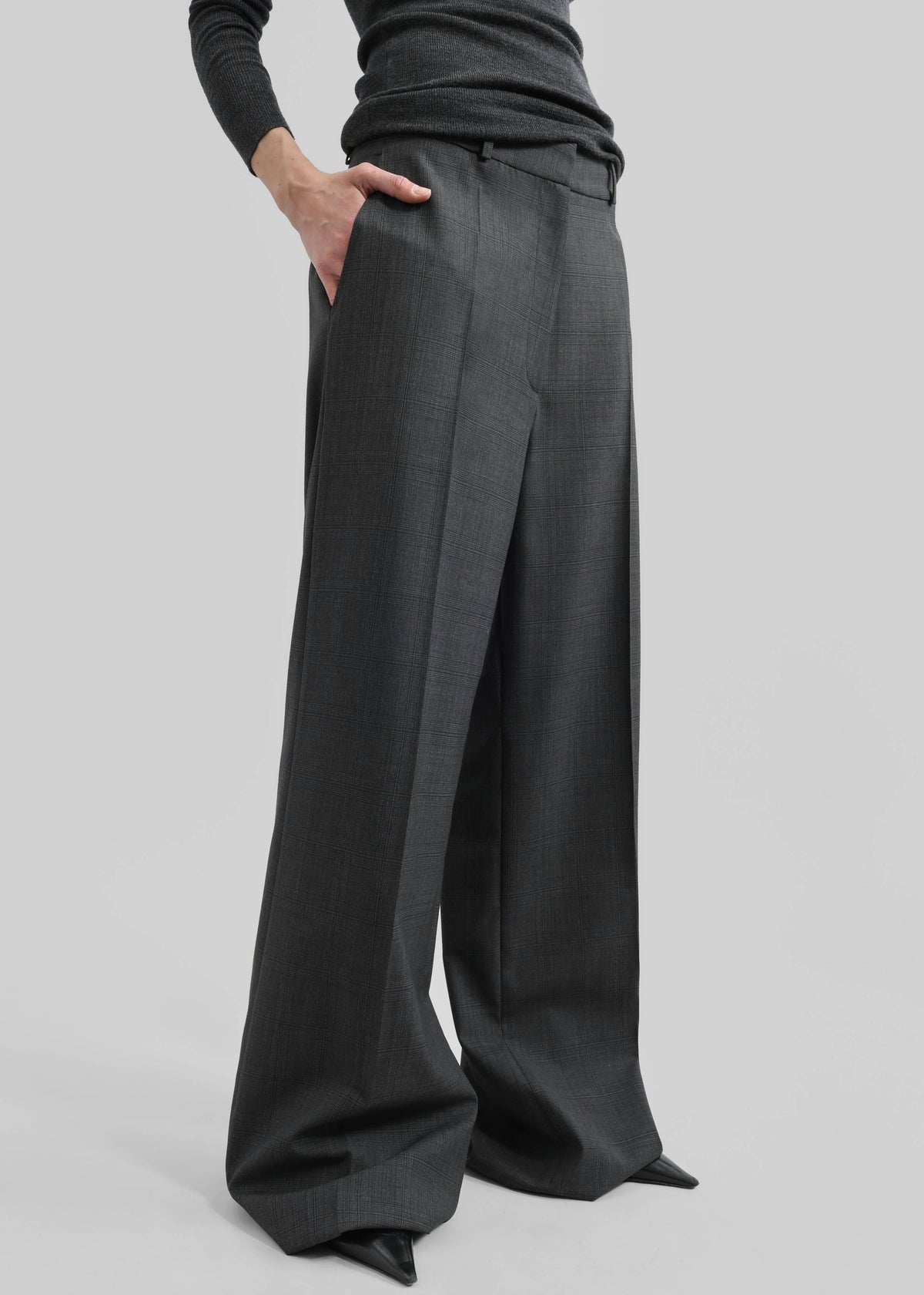 Brickell Plaid Trousers - Dark Grey β view 5 of 10