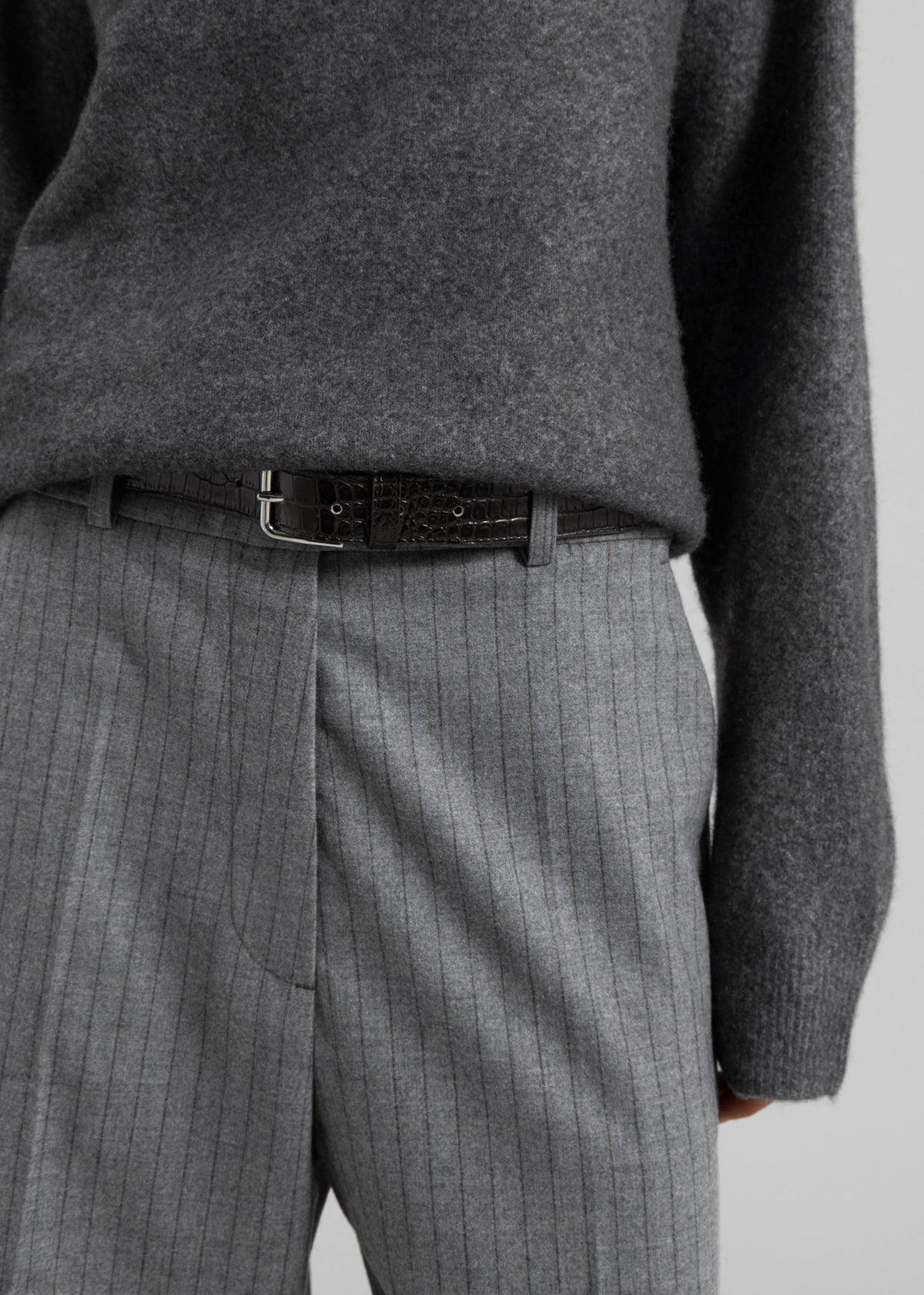 Brickell Striped Trousers - Grey/Brown β view 3 of 9