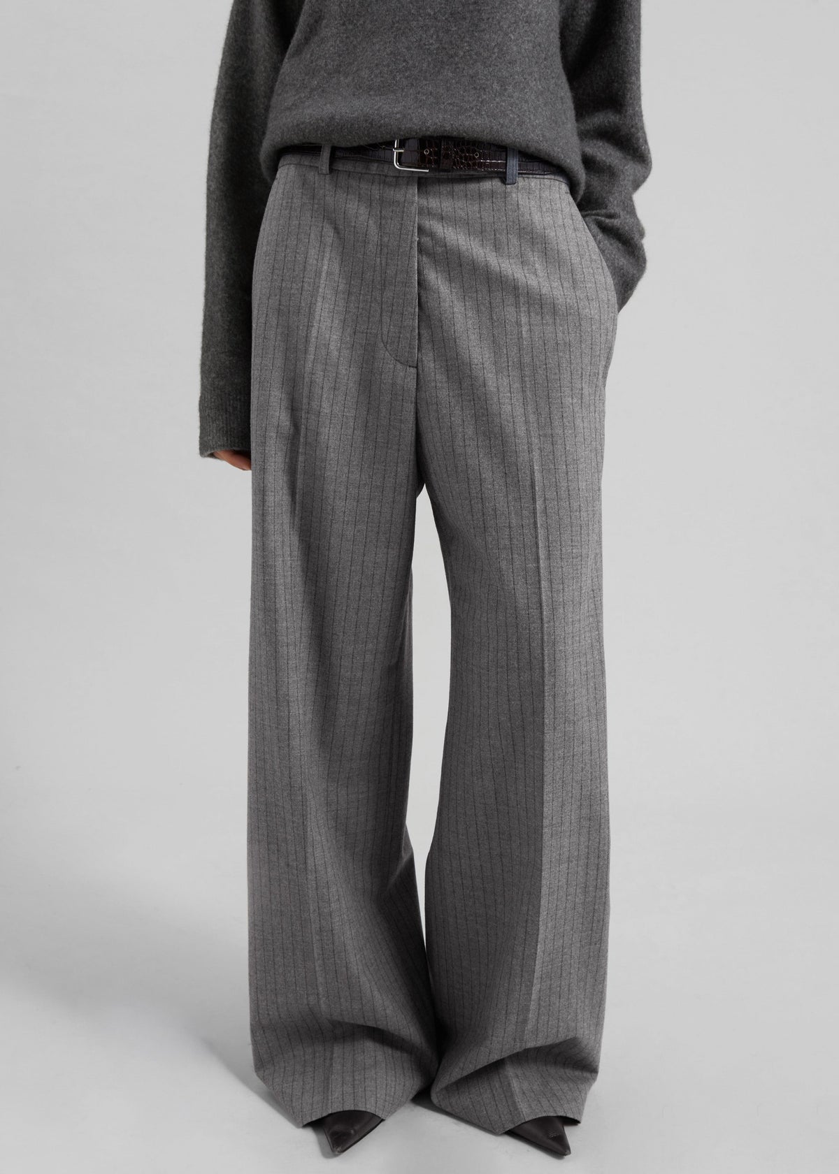 Brickell Striped Trousers - Grey/Brown β view 5 of 9