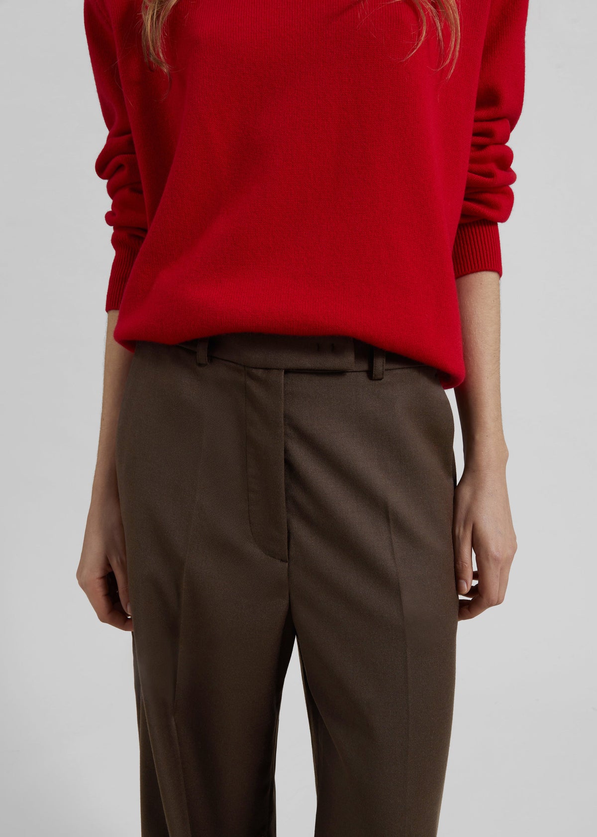 Brickell Flannel Trousers - Mocha β view 3 of 6