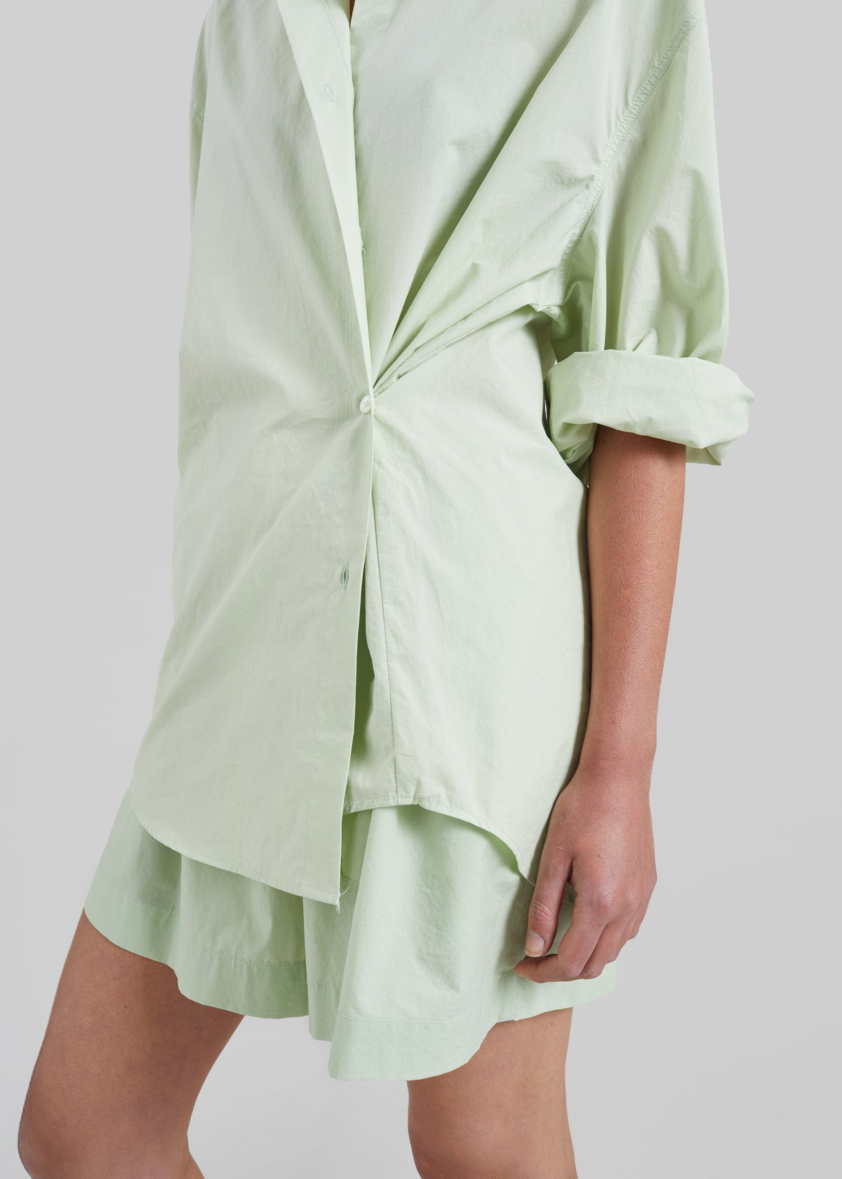 Brisay Cotton Shirt - Mint β view 6 of 9
