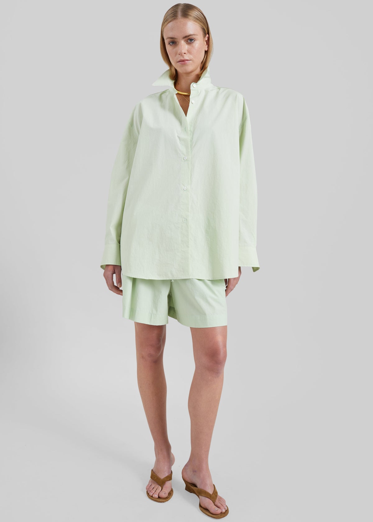 Brisay Cotton Shorts - Mint β view 6 of 8