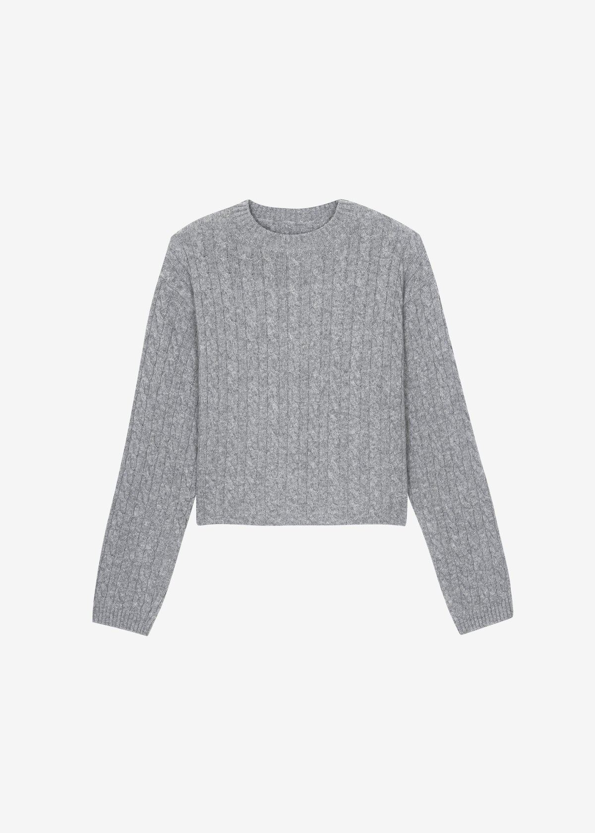 Brisbane Cropped Boxy Sweater - Grey β view 9 of 9