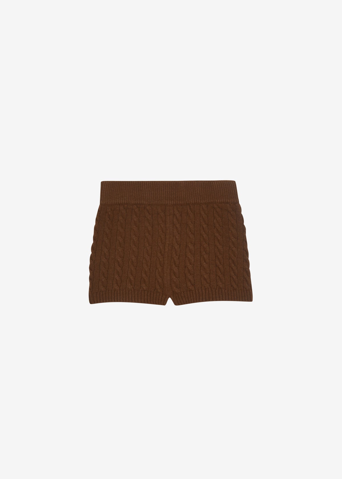 Brisbane Knit Mini Shorts - Brown β view 7 of 7