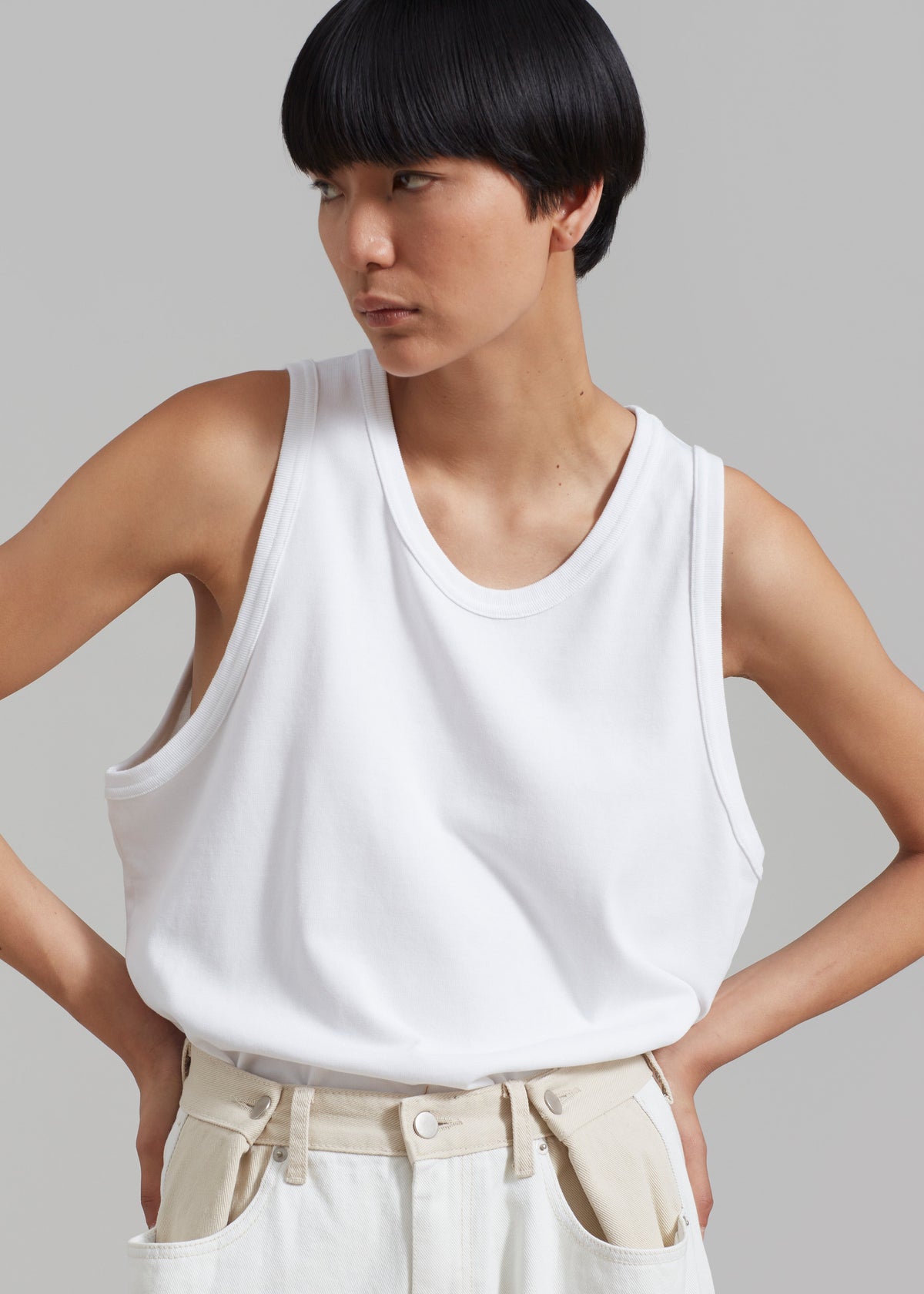 Briston Boxy Tank - White β view 6 of 15