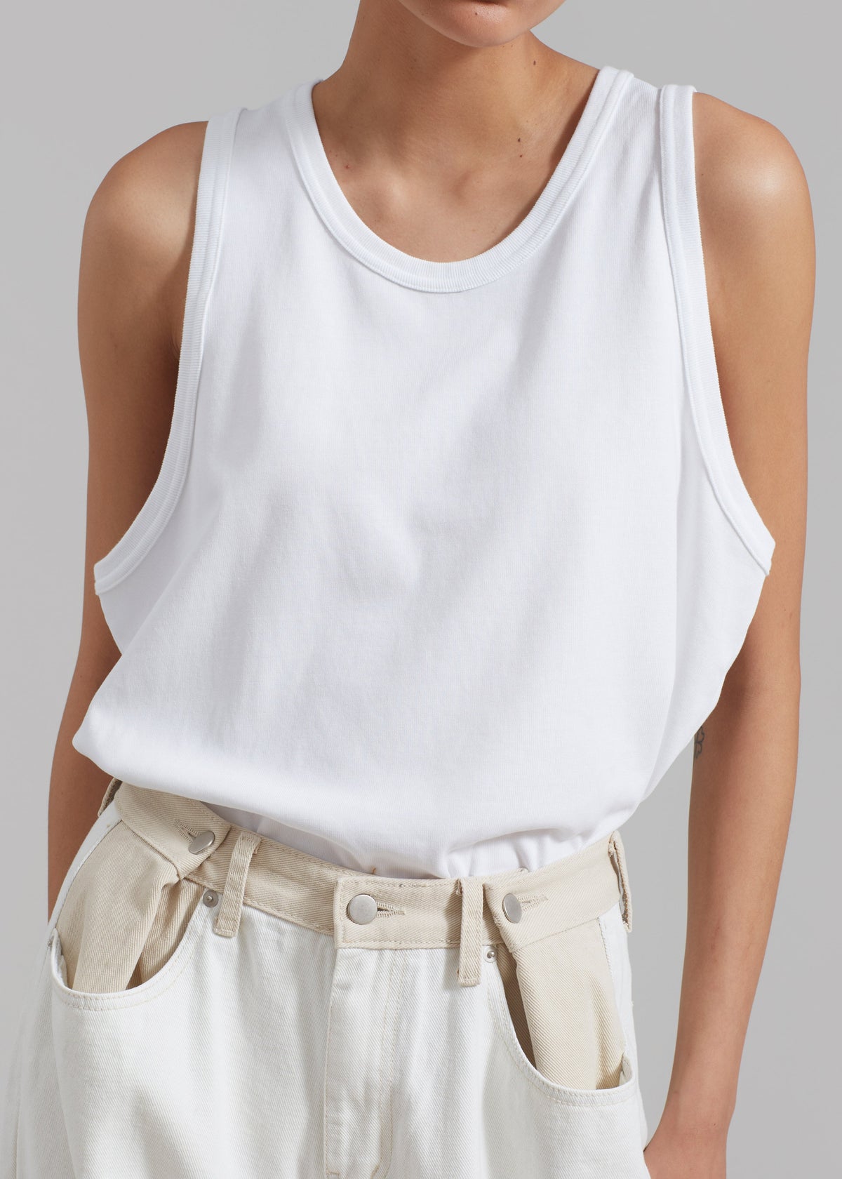 Briston Boxy Tank - White β view 3 of 15