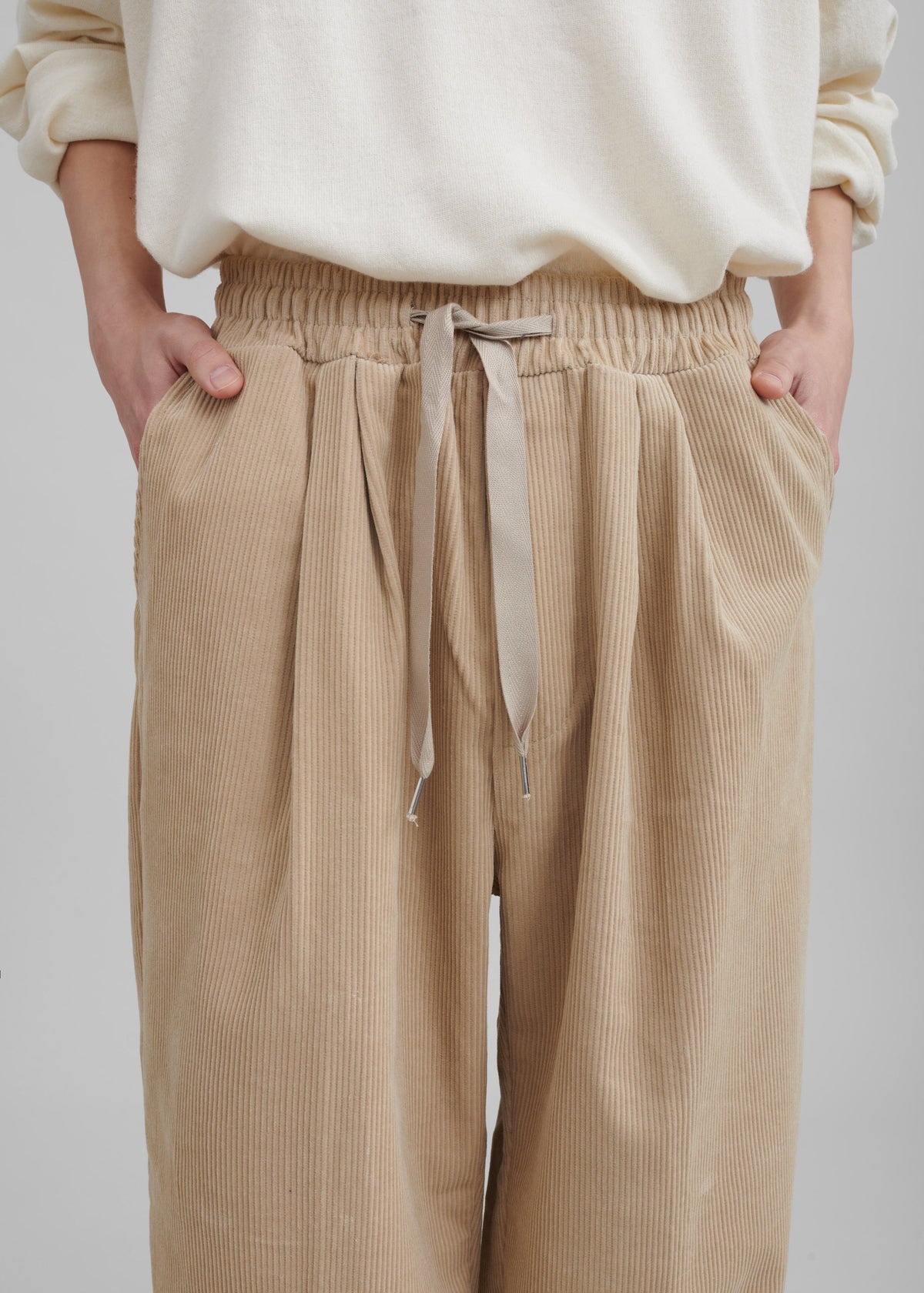Brixton Corduroy Joggers - Beige β view 3 of 7