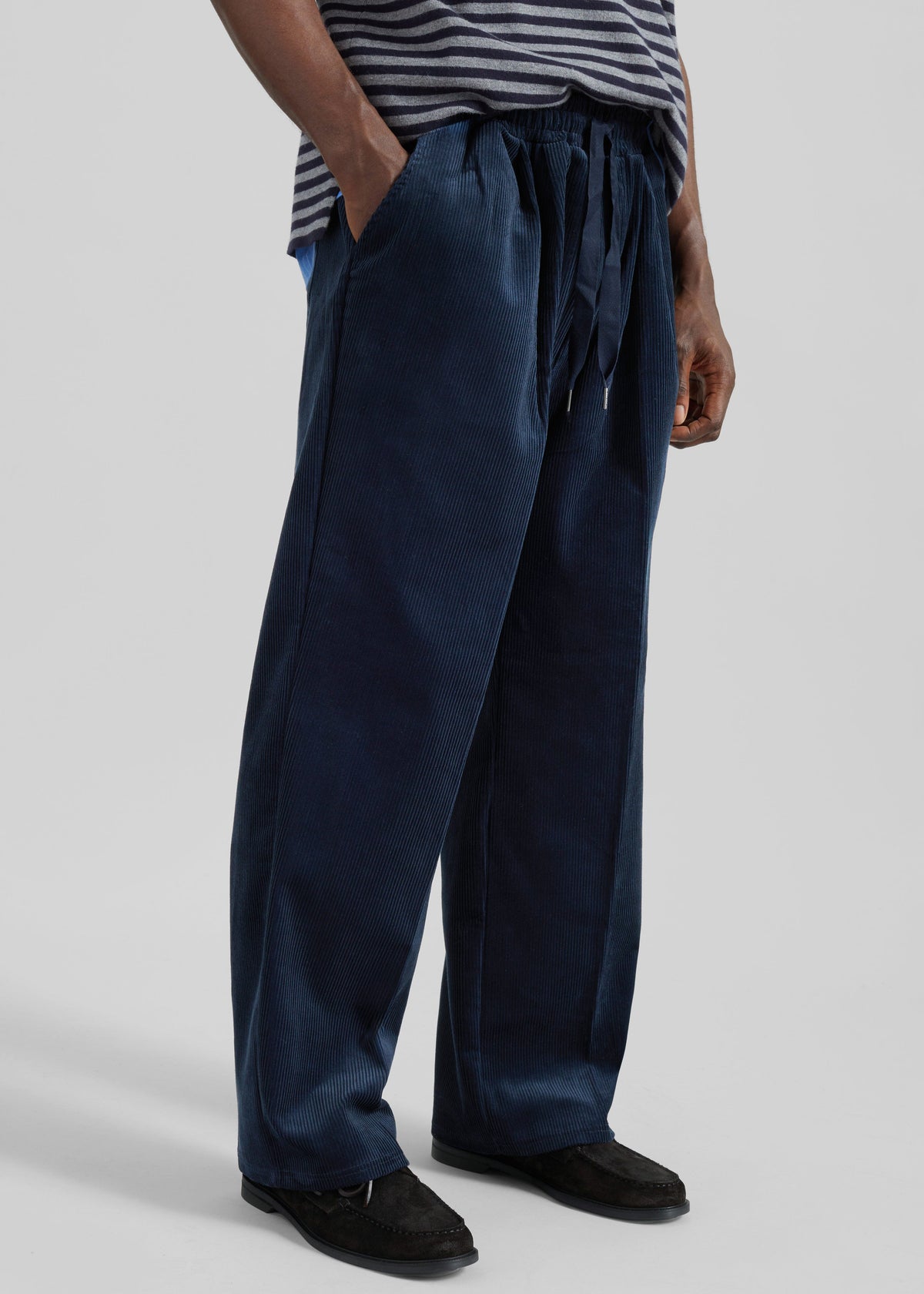 Brixton Corduroy Joggers - Navy β view 4 of 9
