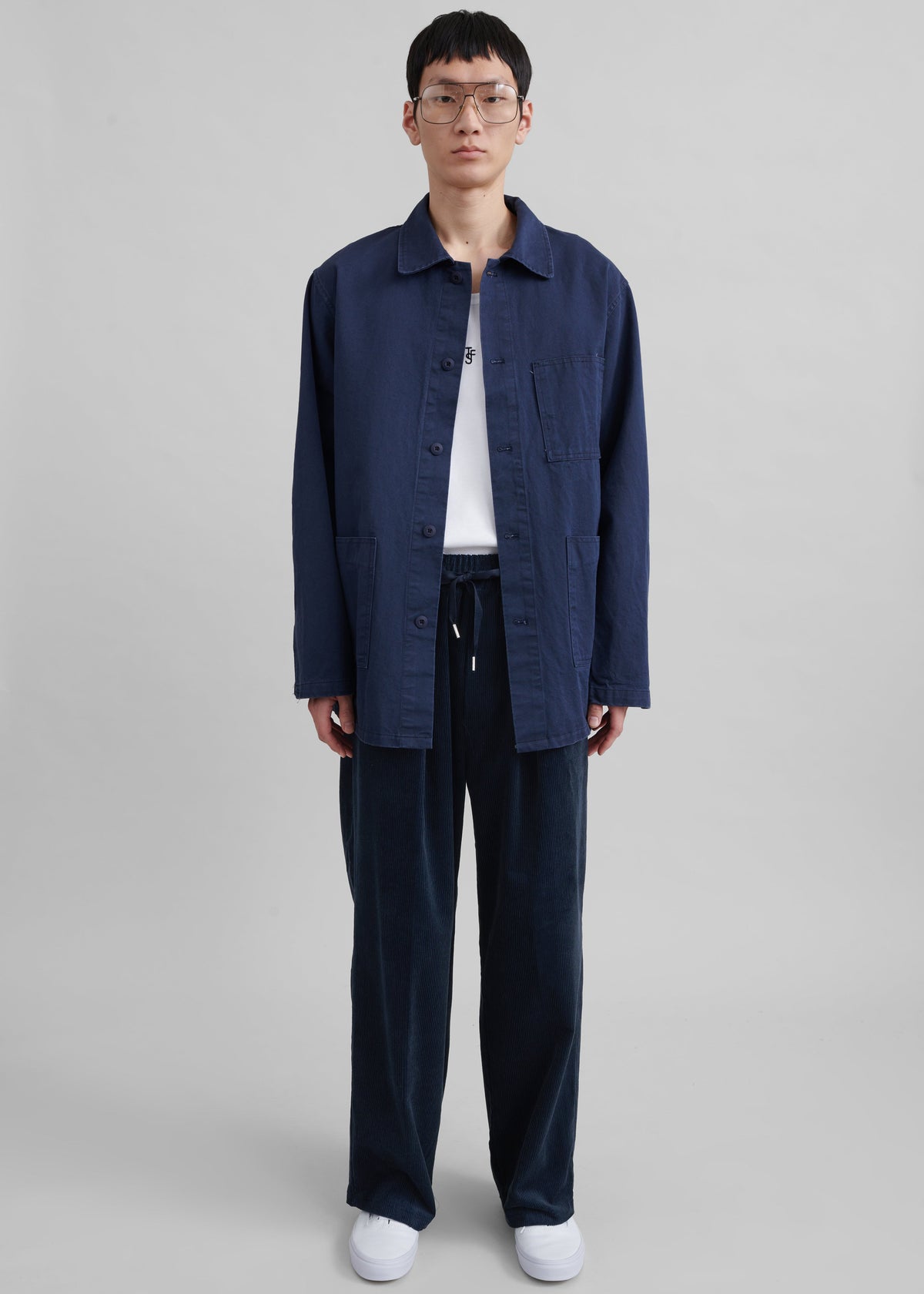 Brixton Corduroy Joggers - Navy β view 7 of 9