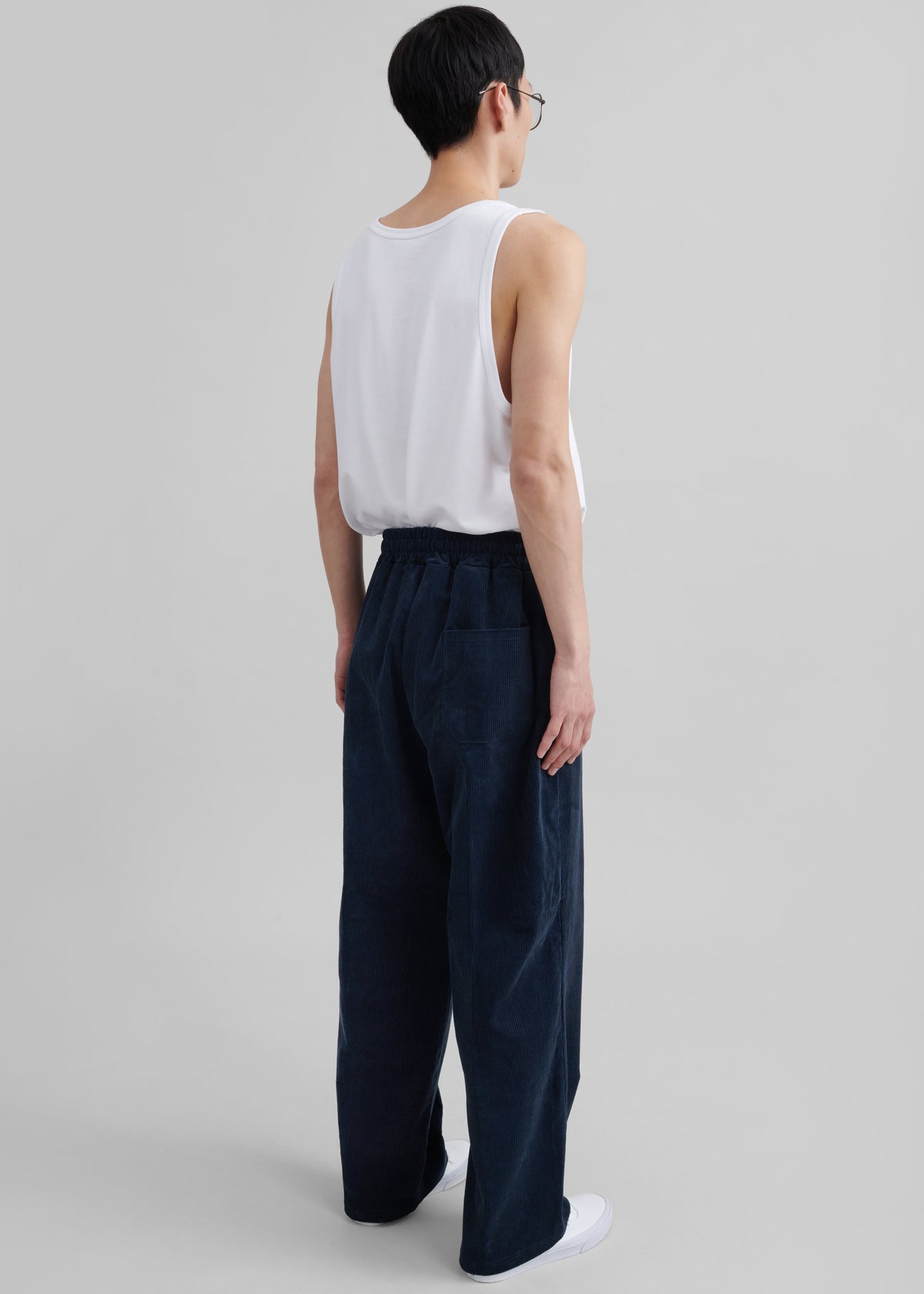 Brixton Corduroy Joggers - Navy β view 8 of 9