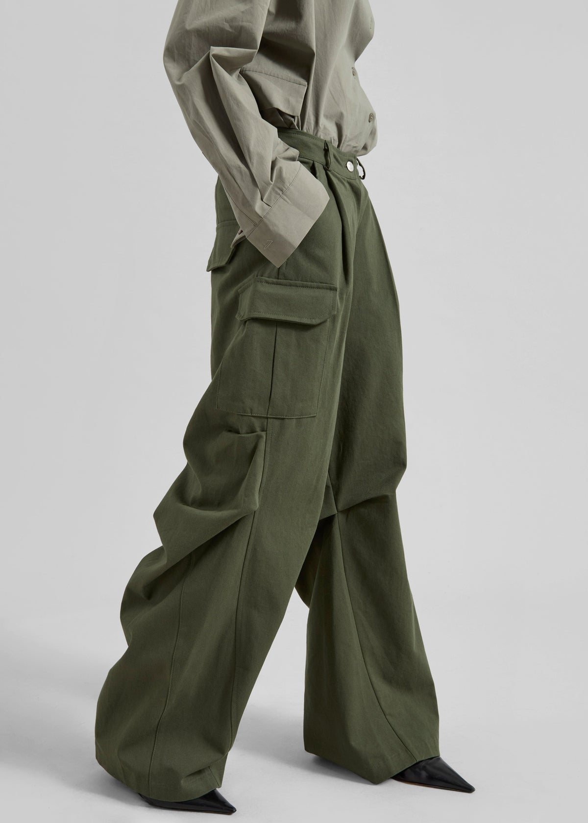 Bronte Cargo Pants - Army Green β view 2 of 9