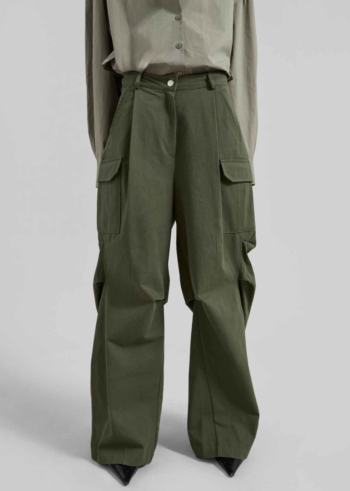 Bronte Cargo Pants - Army Green β view 5 of 9