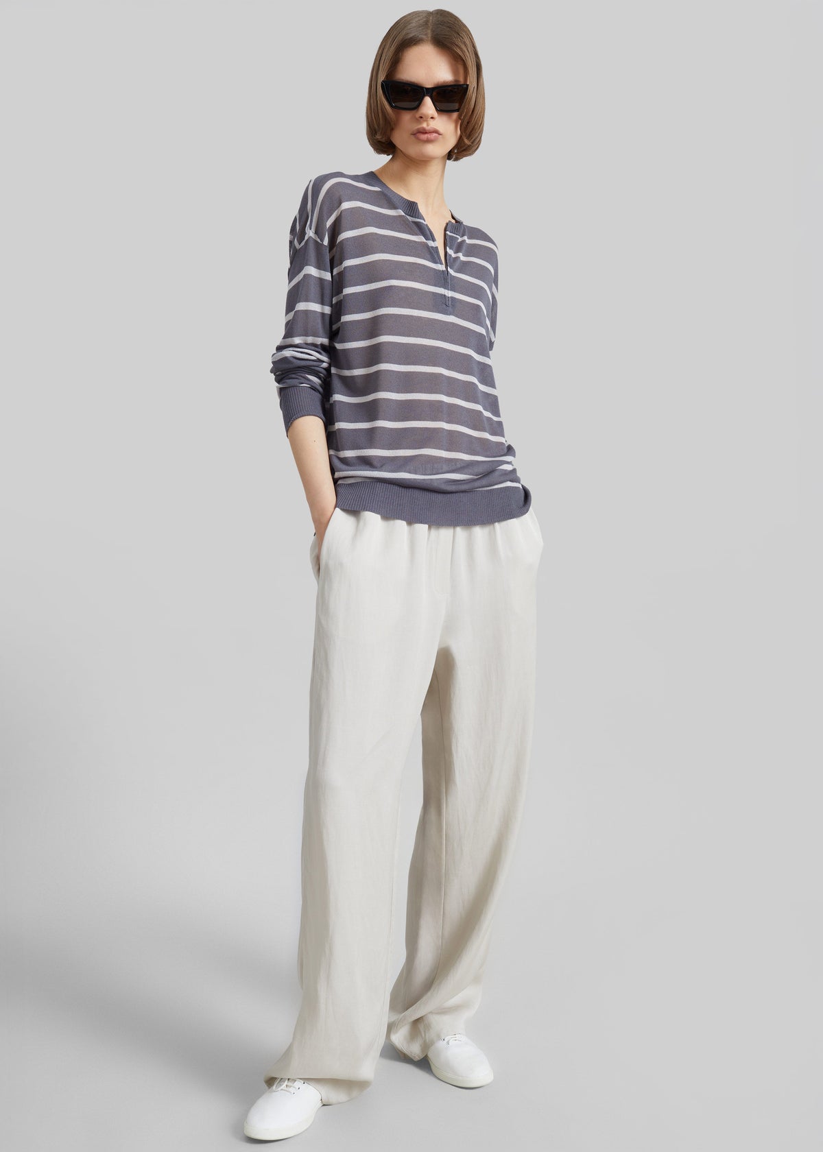 Bruna Linen Soft Pants - Light Beige β view 6 of 10