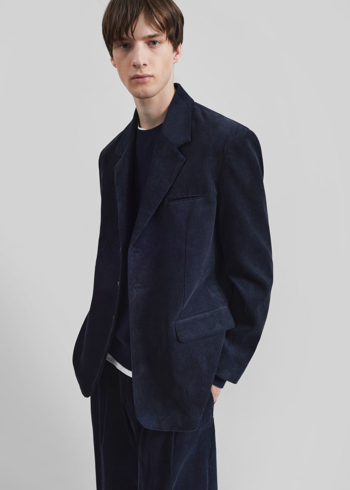 Bryant Corduroy Blazer - Dark Navy β view 1 of 9