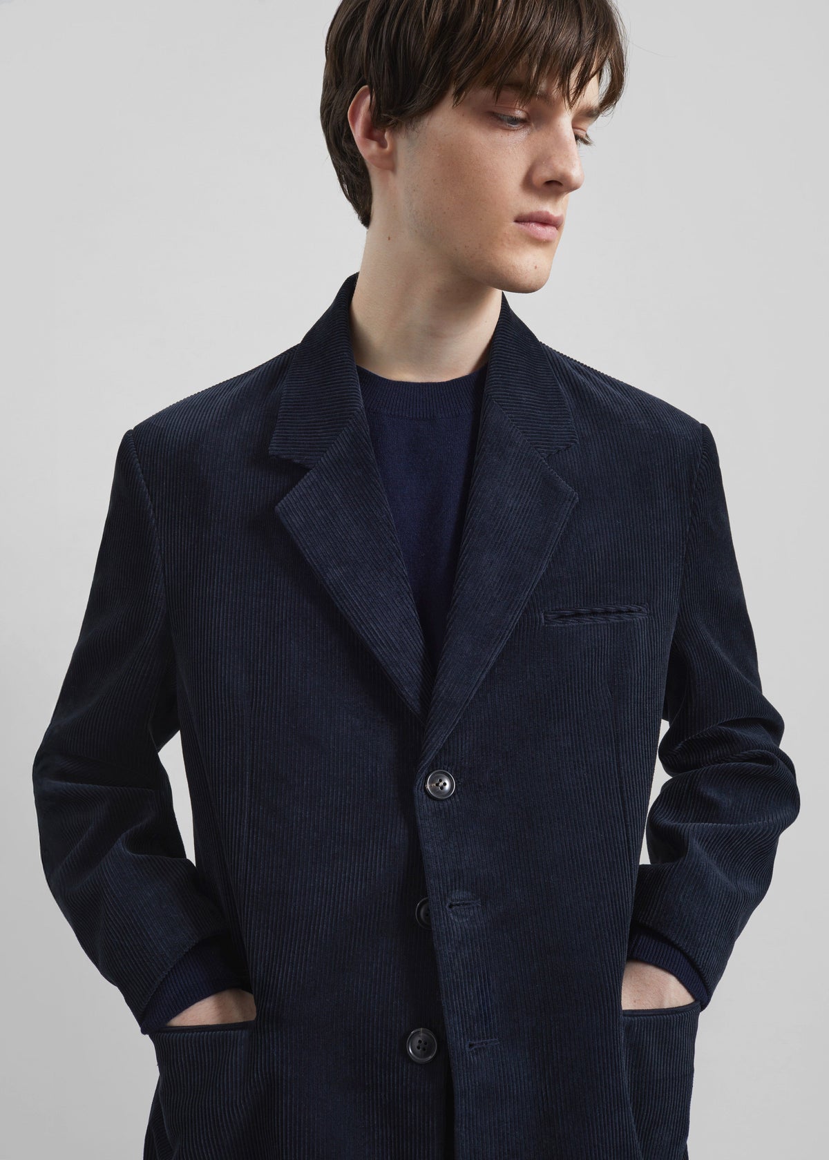 Bryant Corduroy Blazer - Dark Navy β view 3 of 9