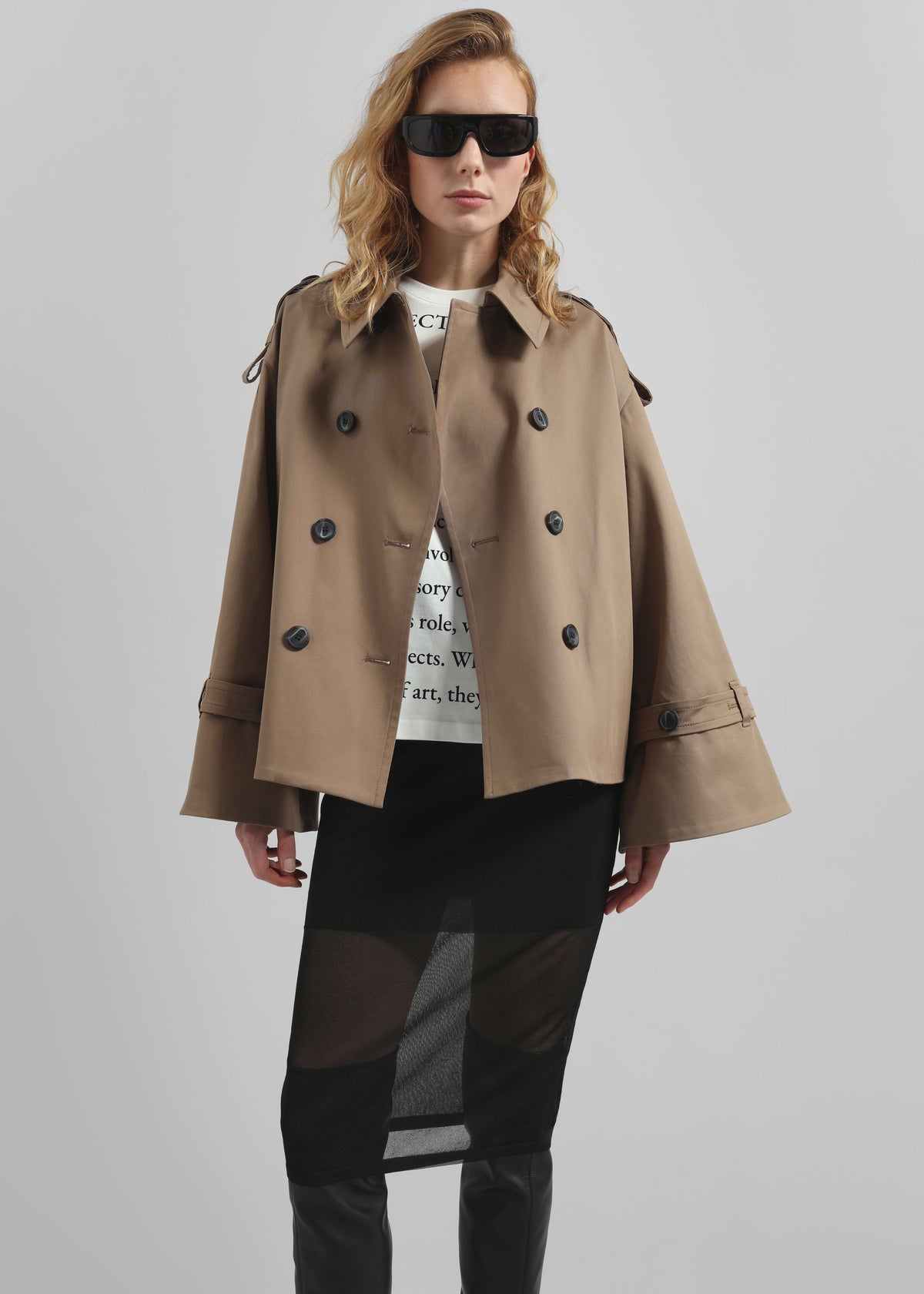 By Malene Birger Alisandra Trench Jacket - Fosil β view 3 of 8