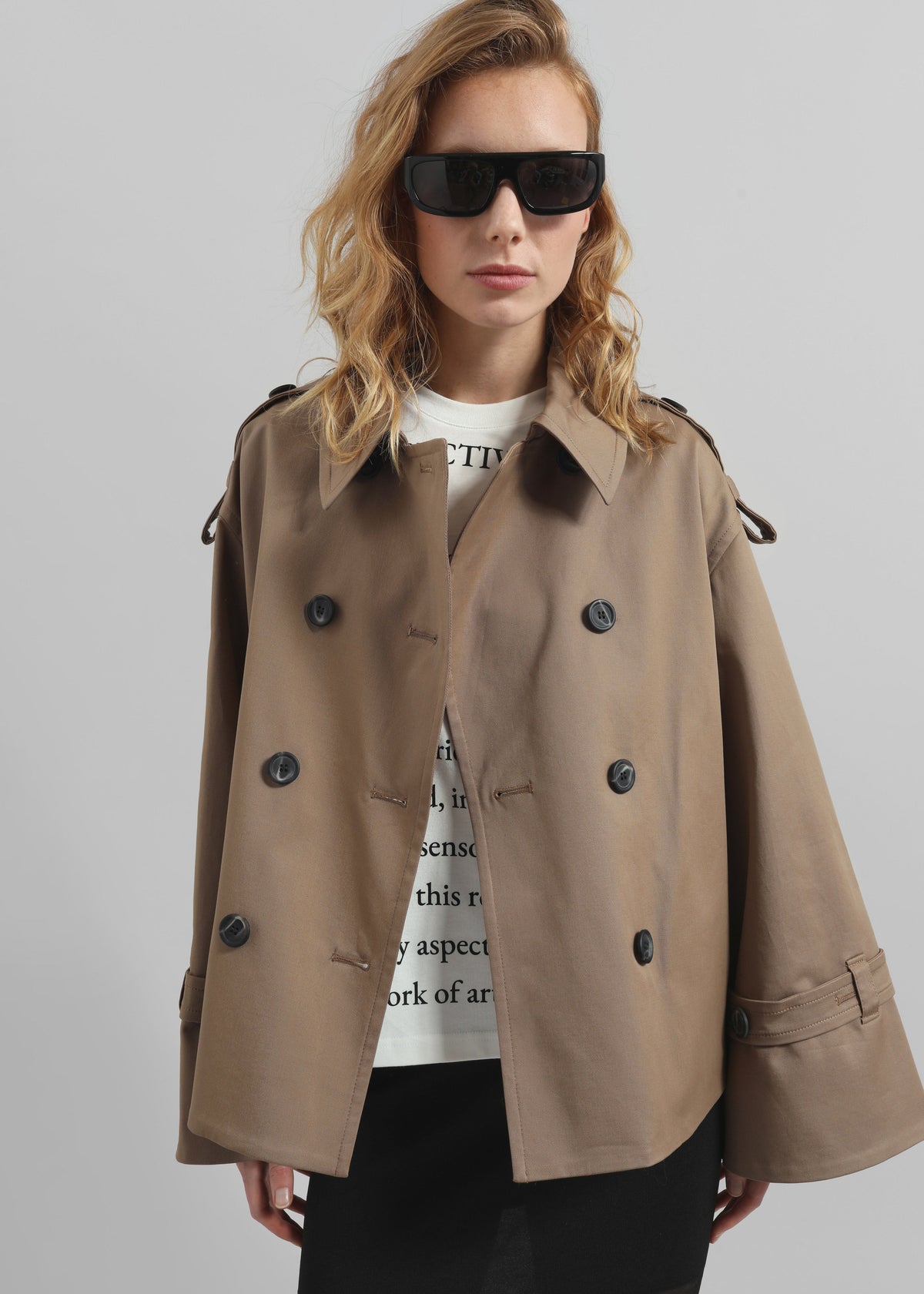 By Malene Birger Alisandra Trench Jacket - Fosil β view 6 of 8