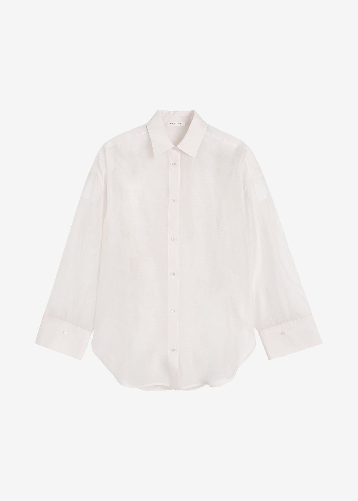 By Malene Birger Derris Silk Organza Shirt - Soft White β view 5 of 5