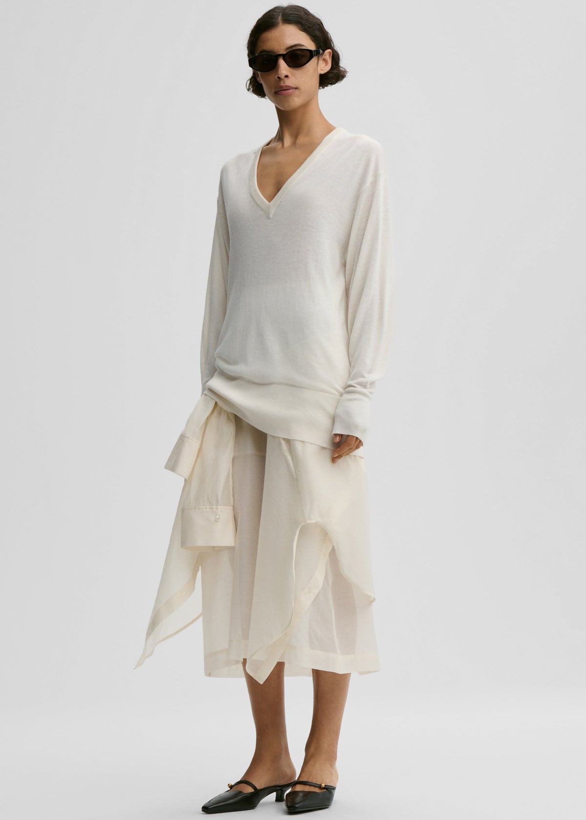 By Malene Birger Derya Sweater - Soft White β view 2 of 4
