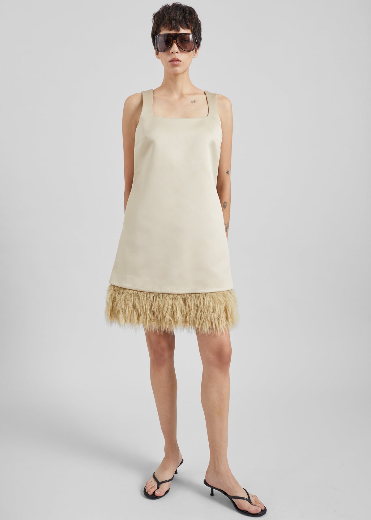 By Malene Birger Elva Mini Dress - Old Beige β view 8 of 10