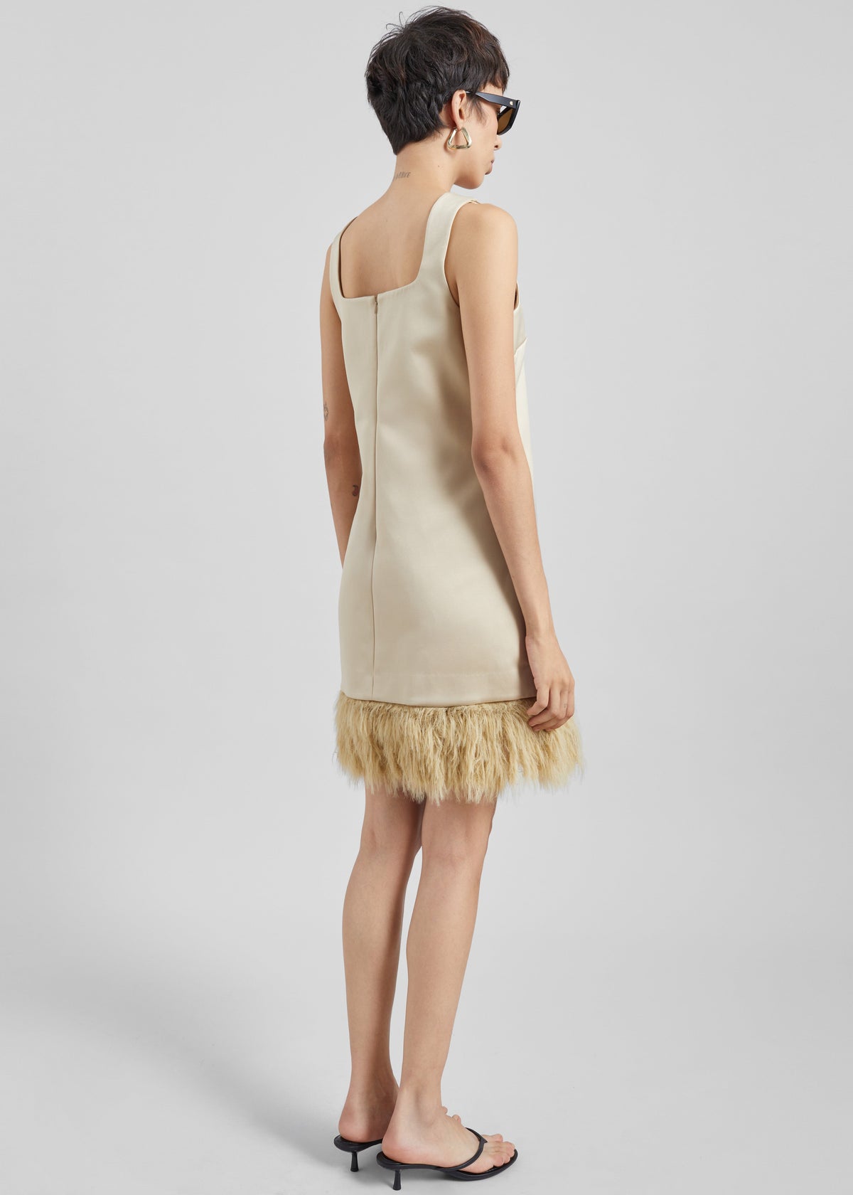 By Malene Birger Elva Mini Dress - Old Beige β view 9 of 10