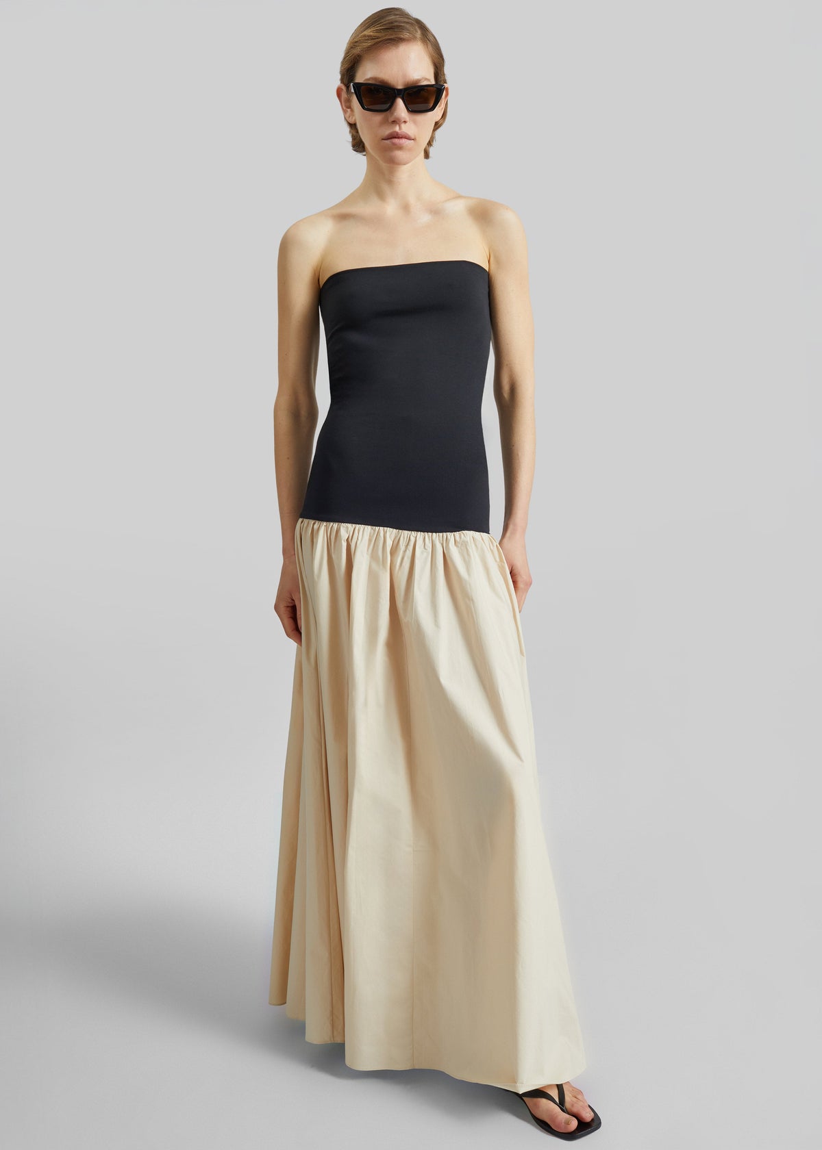 By Malene Birger Marc Cotton Maxi Dress - Oyster Gray β view 3 of 6