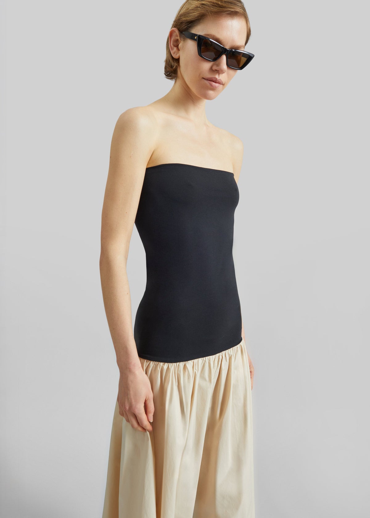 By Malene Birger Marc Cotton Maxi Dress - Oyster Gray β view 2 of 6