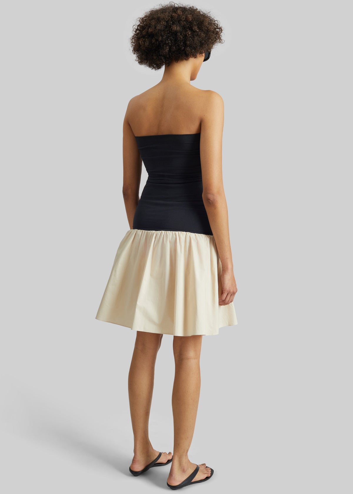 By Malene Birger Marcia Cotton Mini Dress - Oyster Gray β view 6 of 7