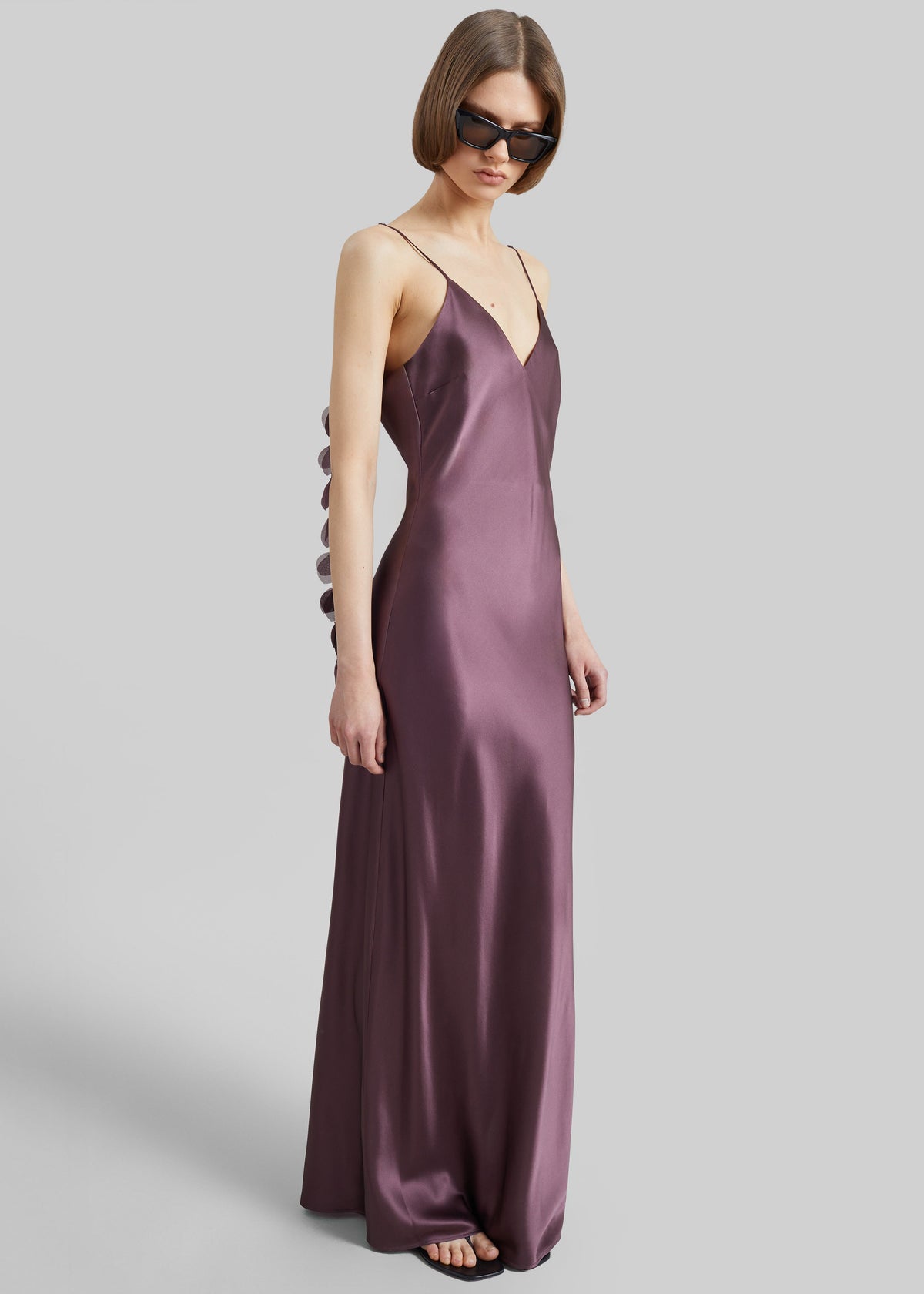 By Malene Birger Pascale Silk Maxi Dress - Aubergine β view 1 of 5