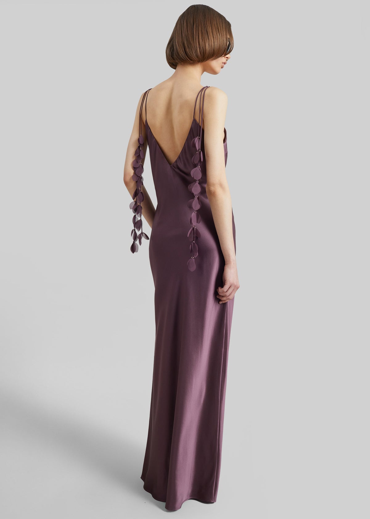 By Malene Birger Pascale Silk Maxi Dress - Aubergine β view 5 of 5