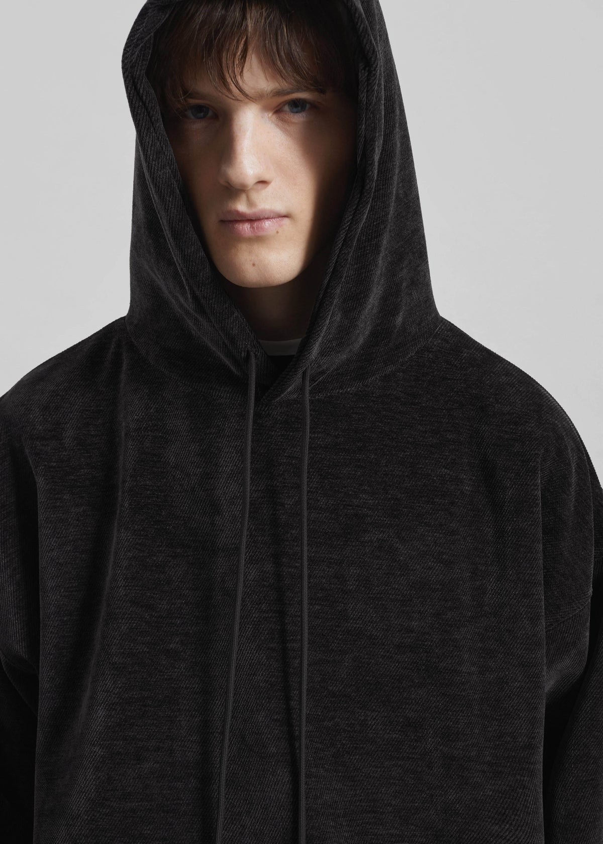Caleb Velvet Hoodie - Black β view 5 of 7